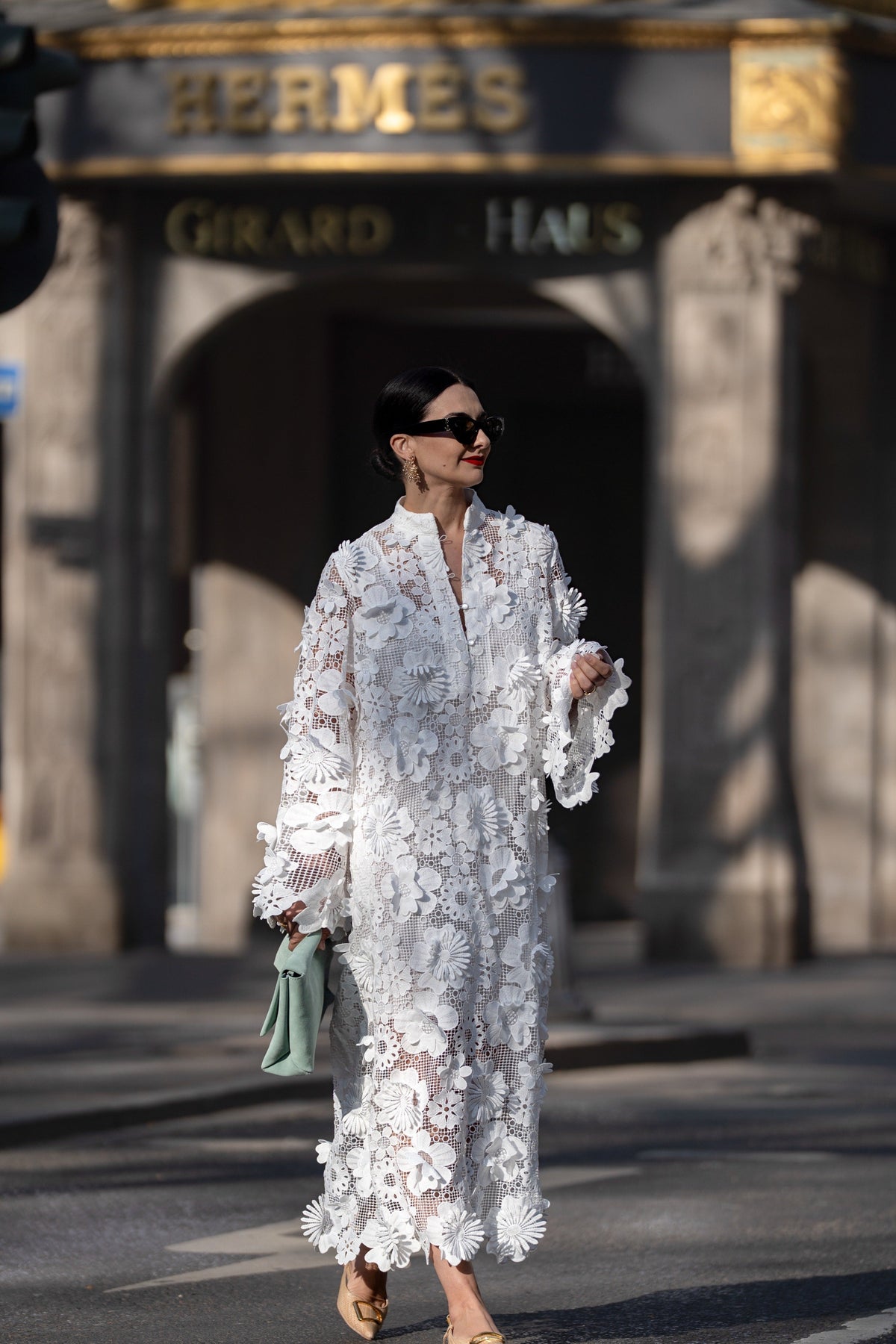 Estelle Dress in White Lace – image 1