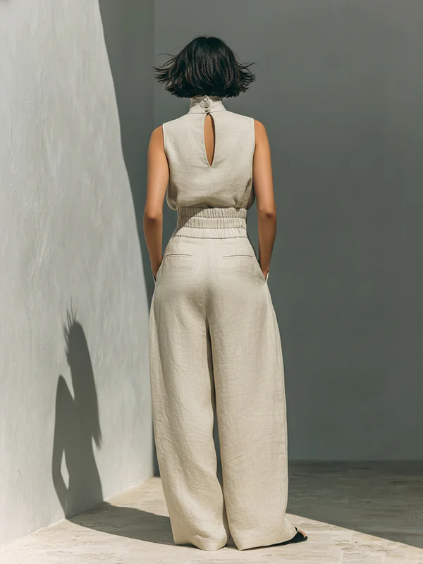 Nuria – Minimalist Sleeveless Top Set – image 9