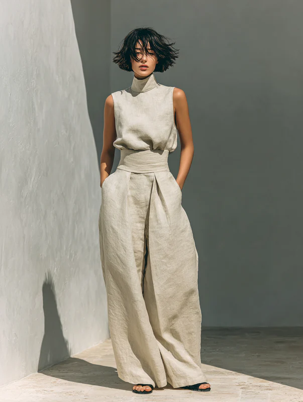 Nuria – Minimalist Sleeveless Top Set – image 12