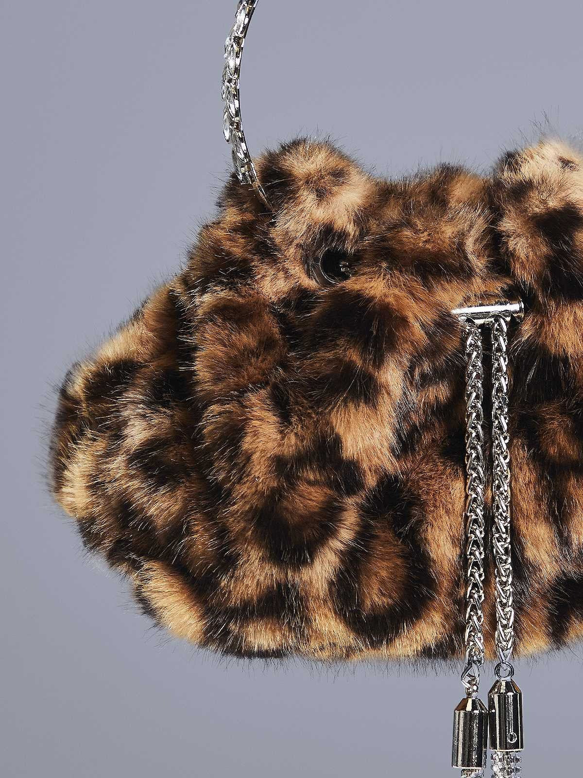 Adaja Leopard Faux Fur Bag – image 2