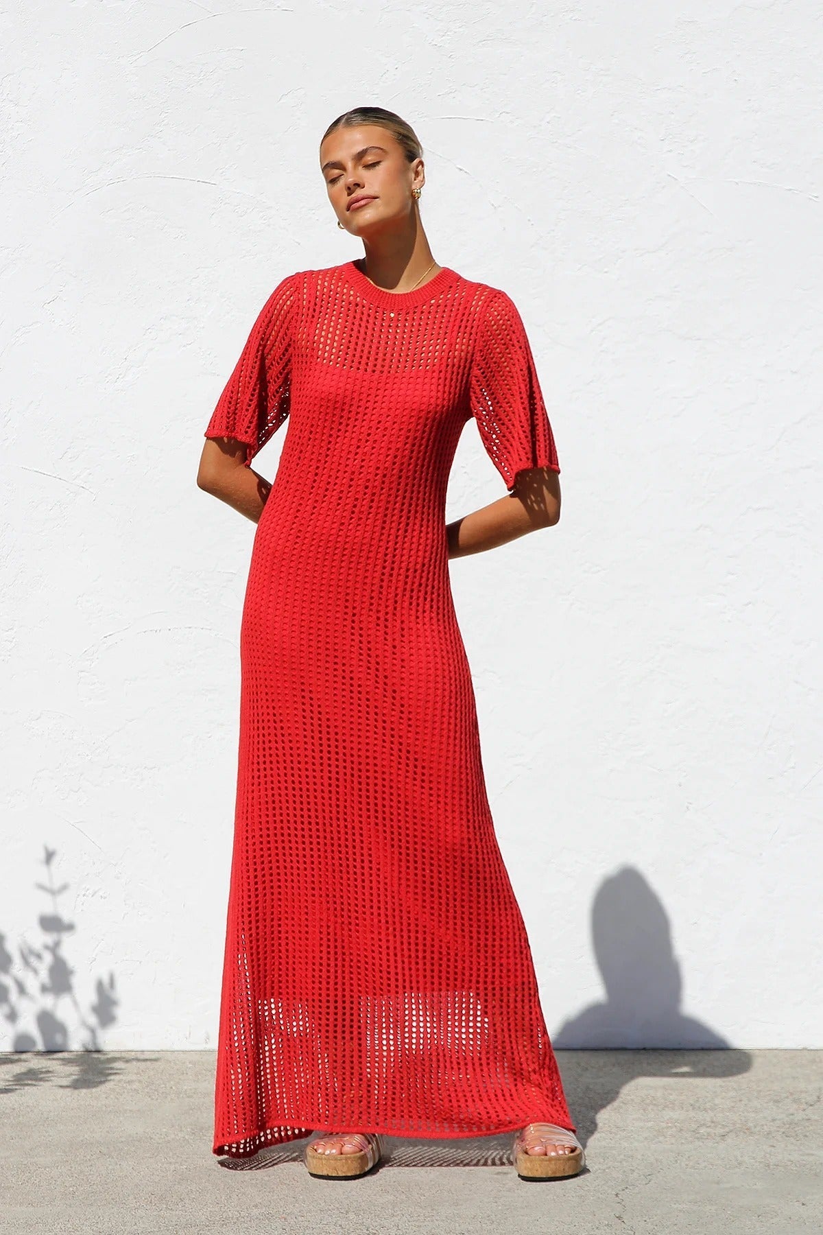 Airlie Crochet Maxi Dress - Natural – image 43