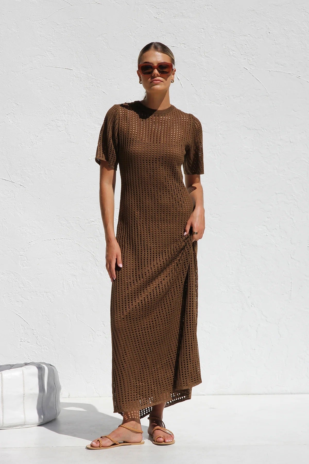 Airlie Crochet Maxi Dress - Natural – image 37