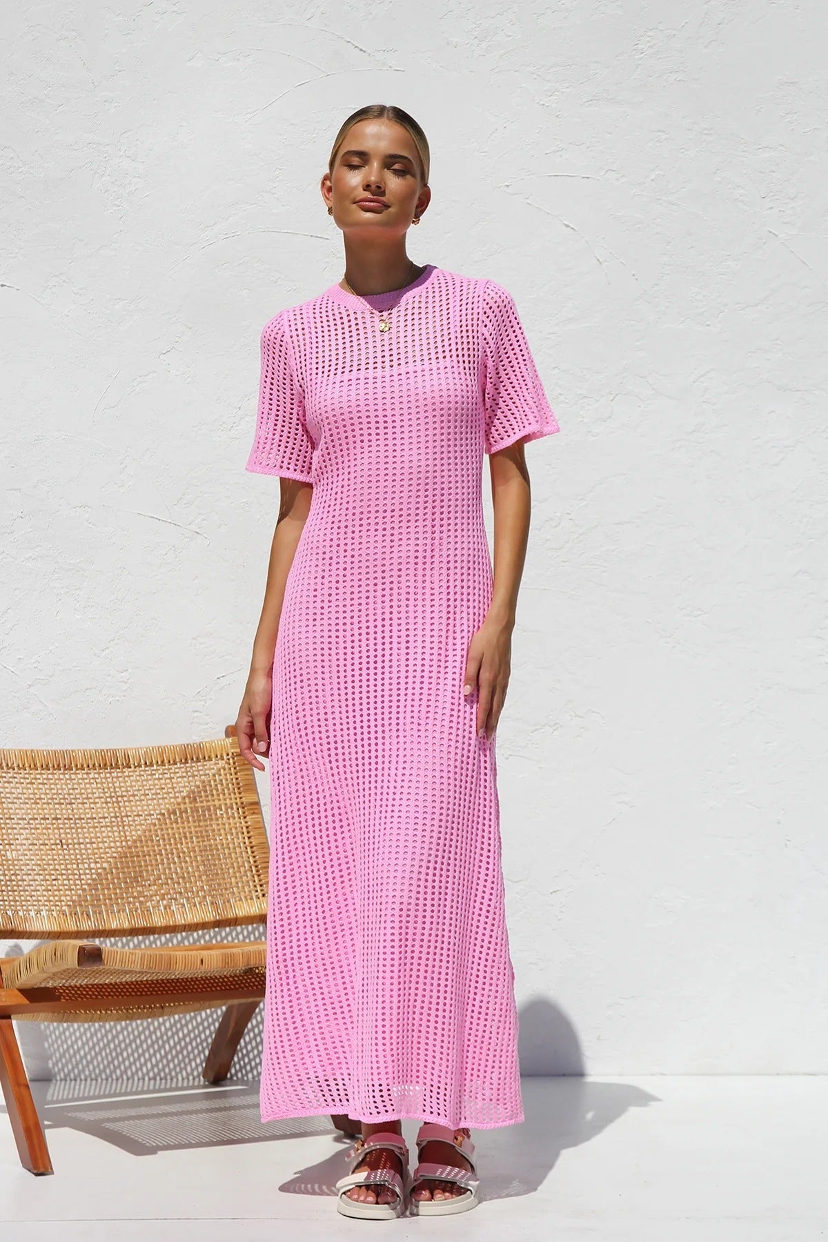 Airlie Crochet Maxi Dress - Natural – image 21