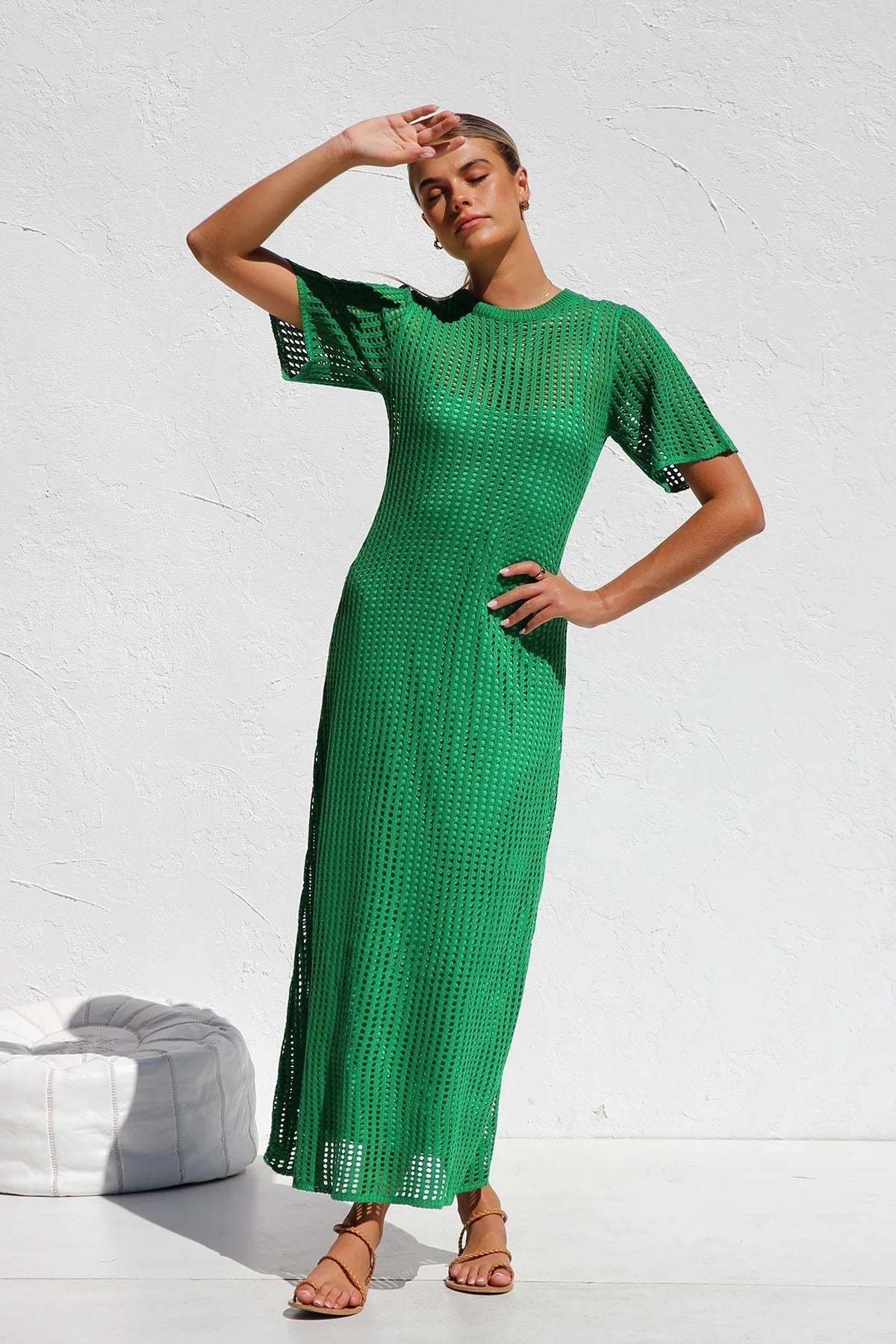 Airlie Crochet Maxi Dress - Natural – image 33