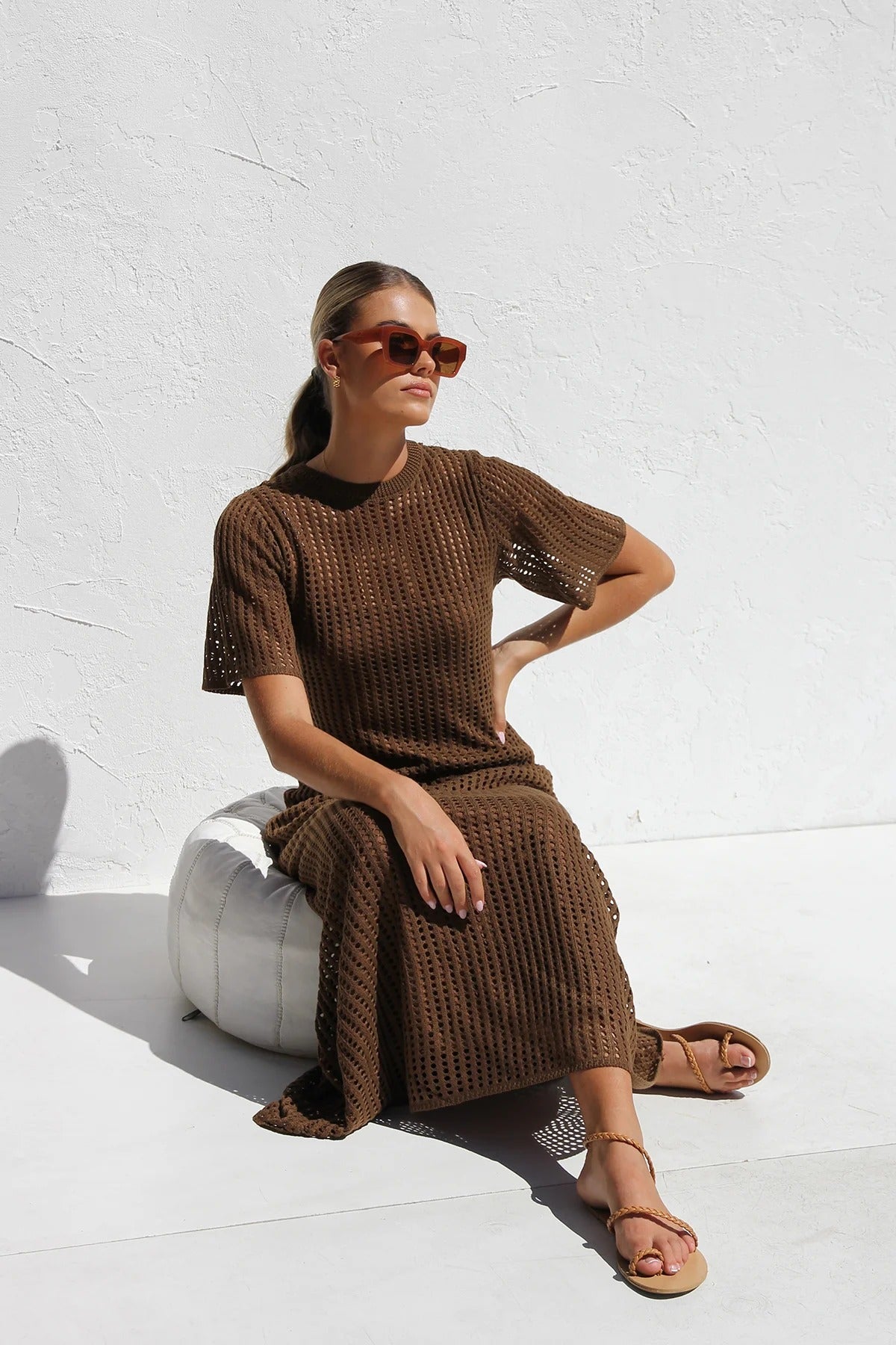 Airlie Crochet Maxi Dress - Natural – image 39