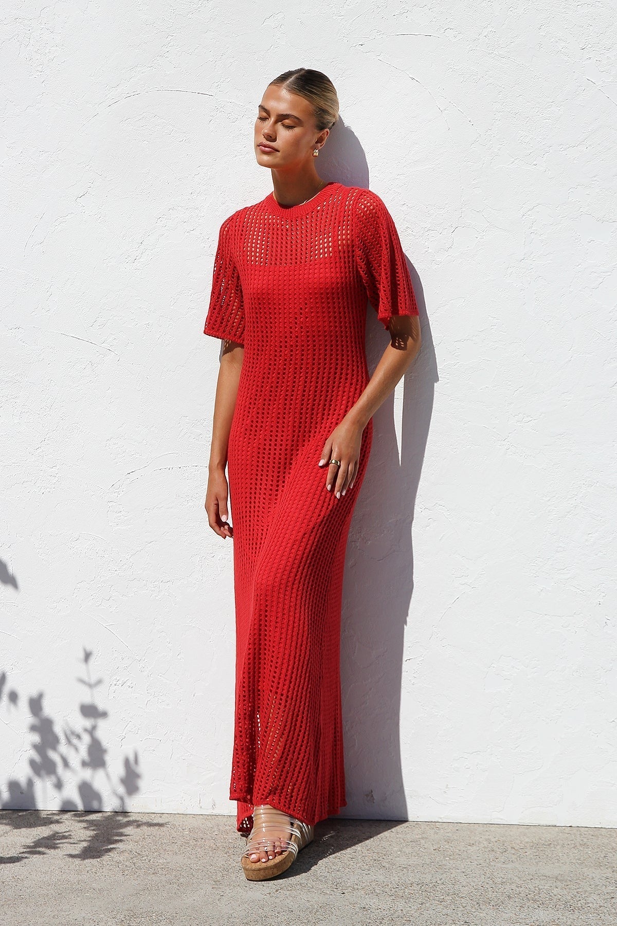 Airlie Crochet Maxi Dress - Natural – image 47
