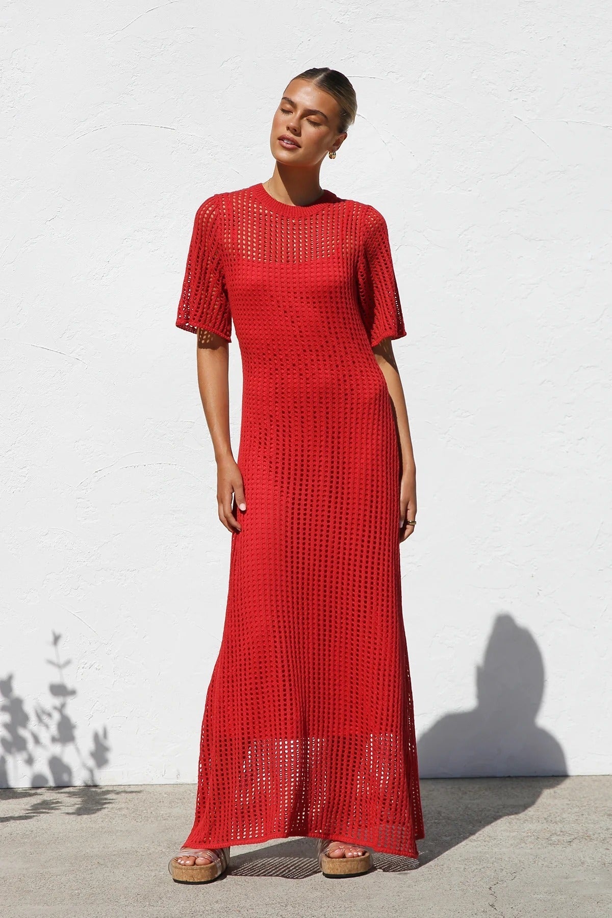 Airlie Crochet Maxi Dress - Natural – image 49