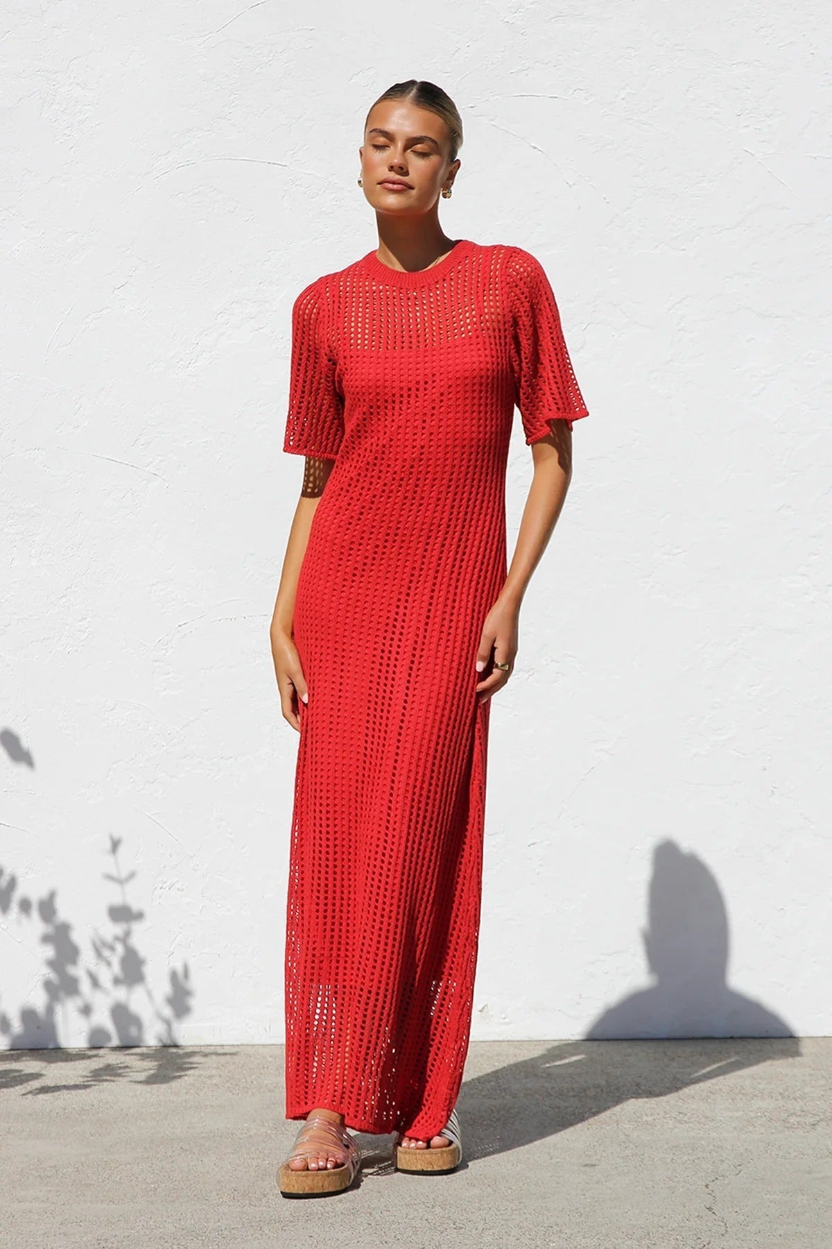 Airlie Crochet Maxi Dress - Natural – image 50