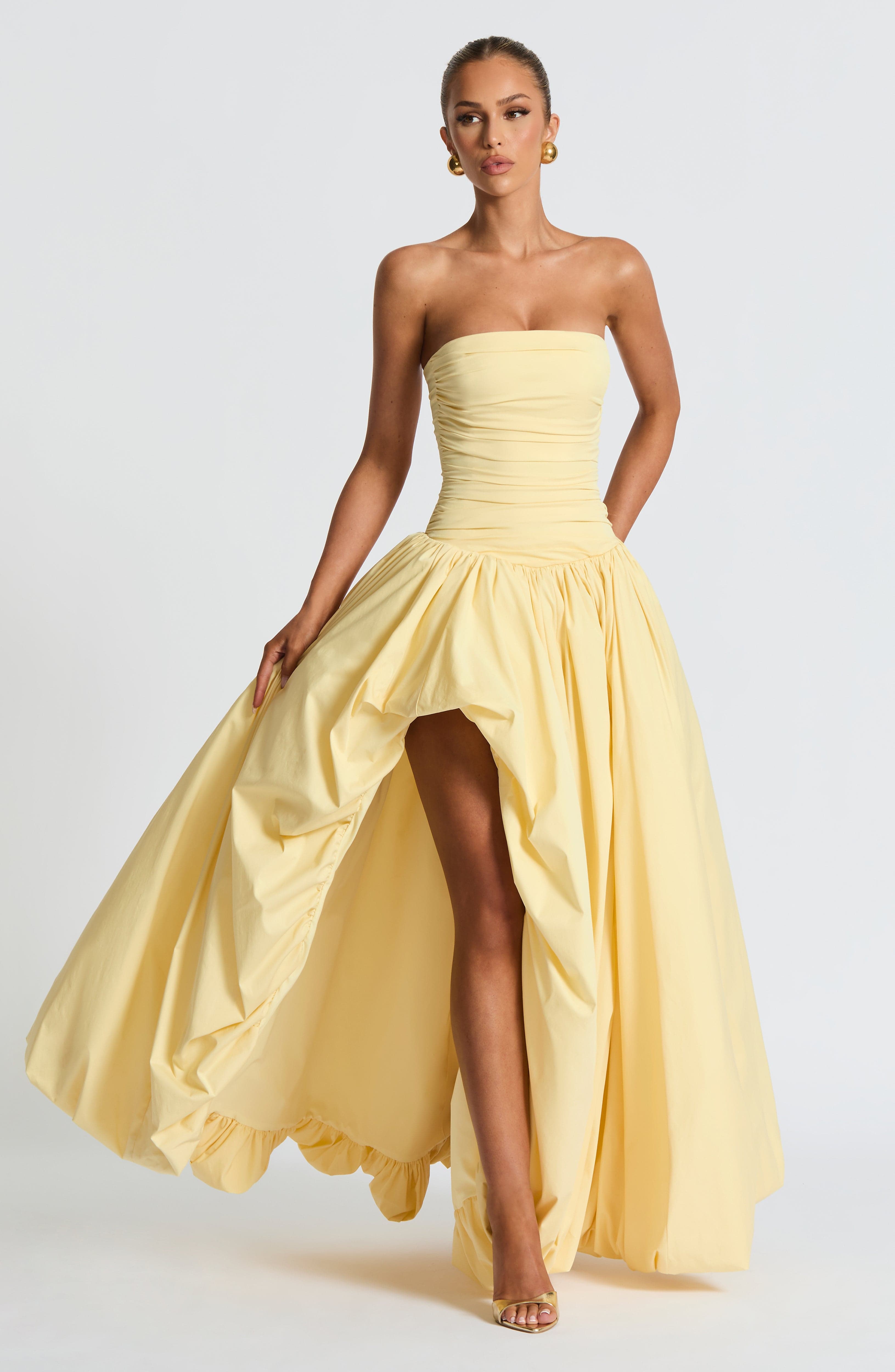 Jillian Maxi Dress - Lemon – image 1