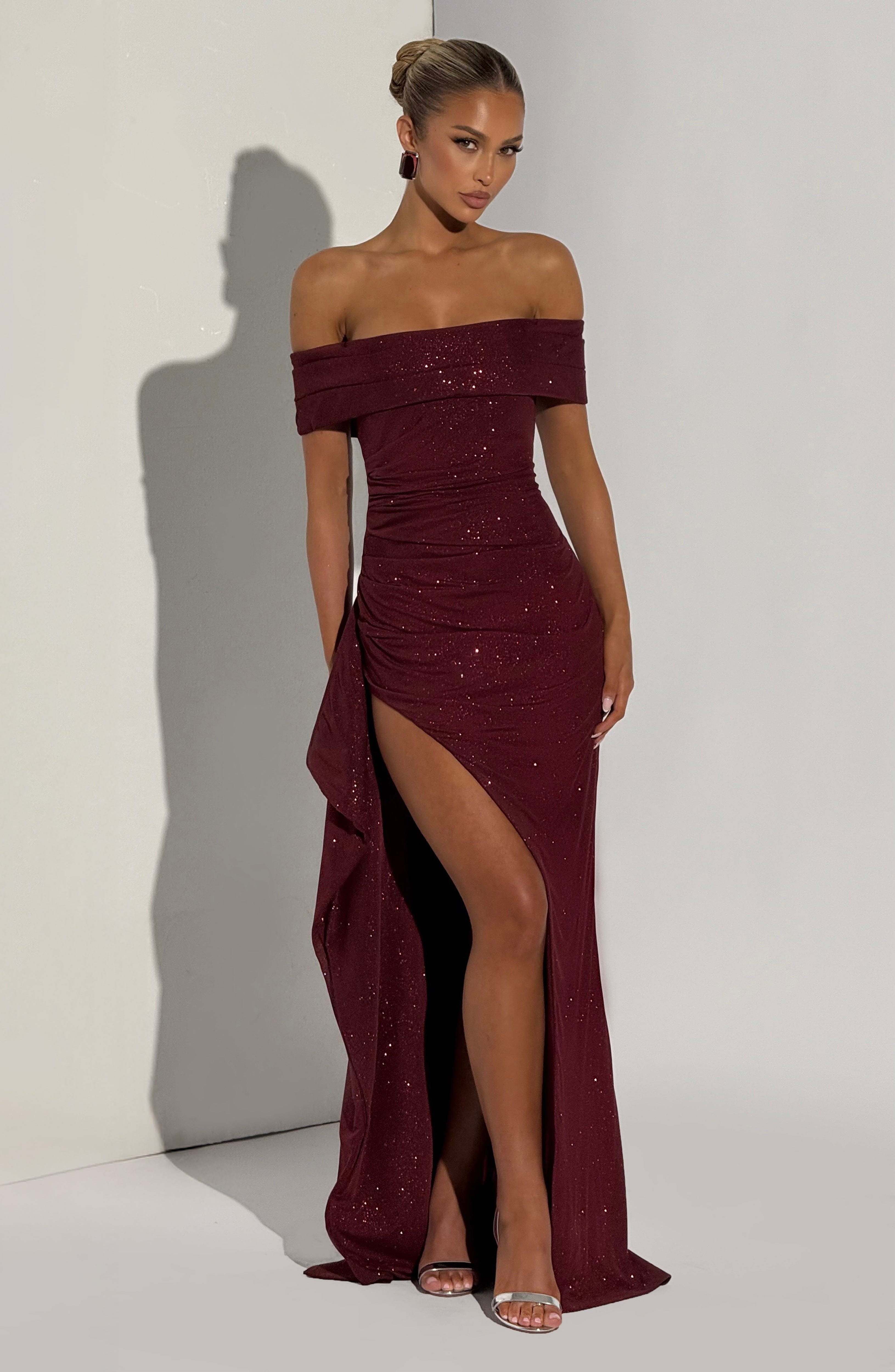 Joyce Maxi Dress - Wine Sparkle – image 6