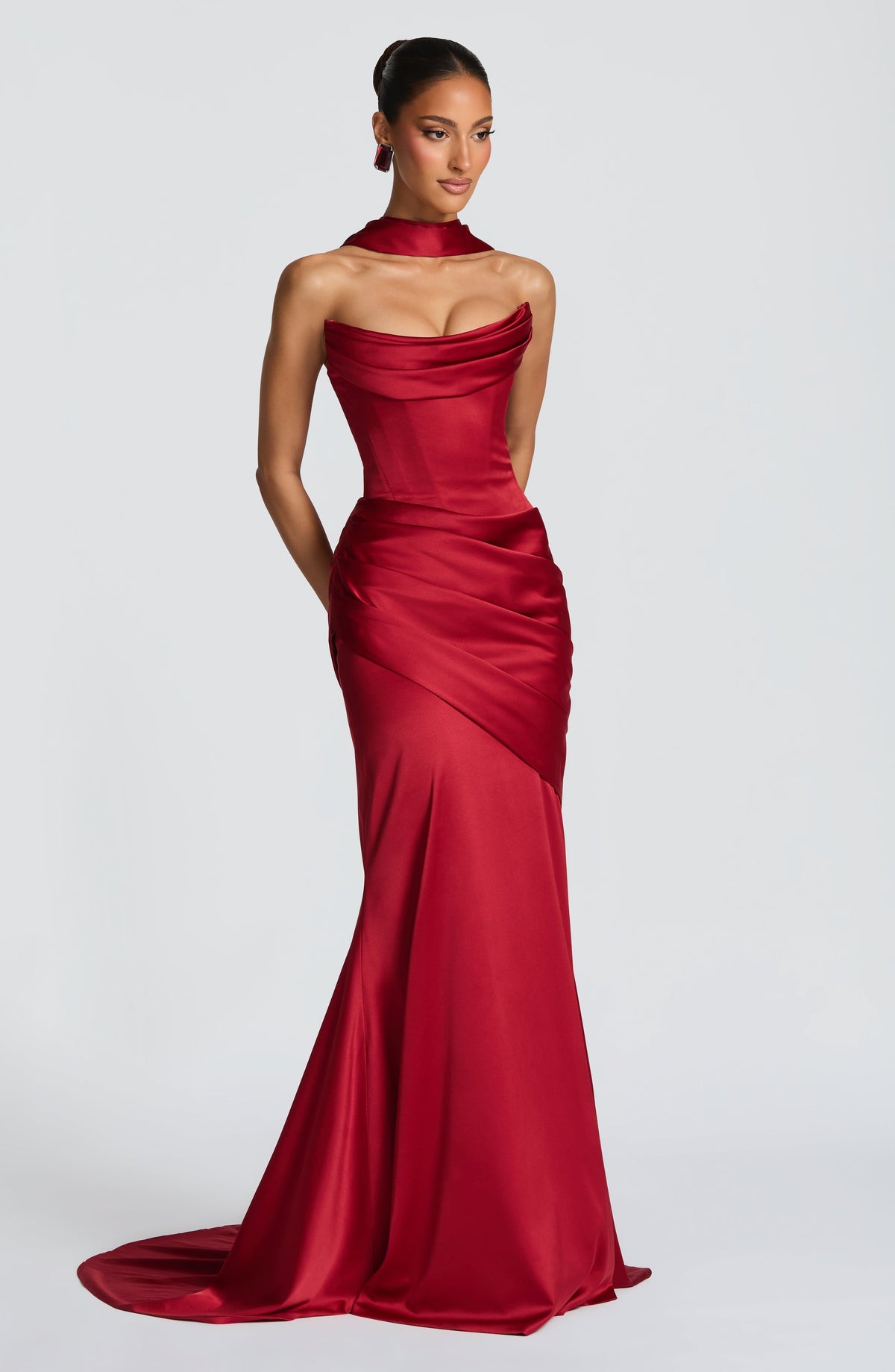 Kensington Maxi Dress - Deep Red – image 6