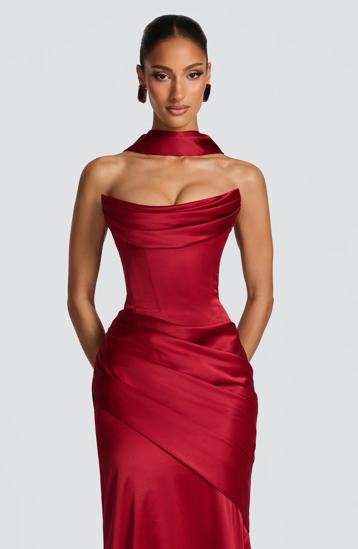 Kensington Maxi Dress - Deep Red – image 7