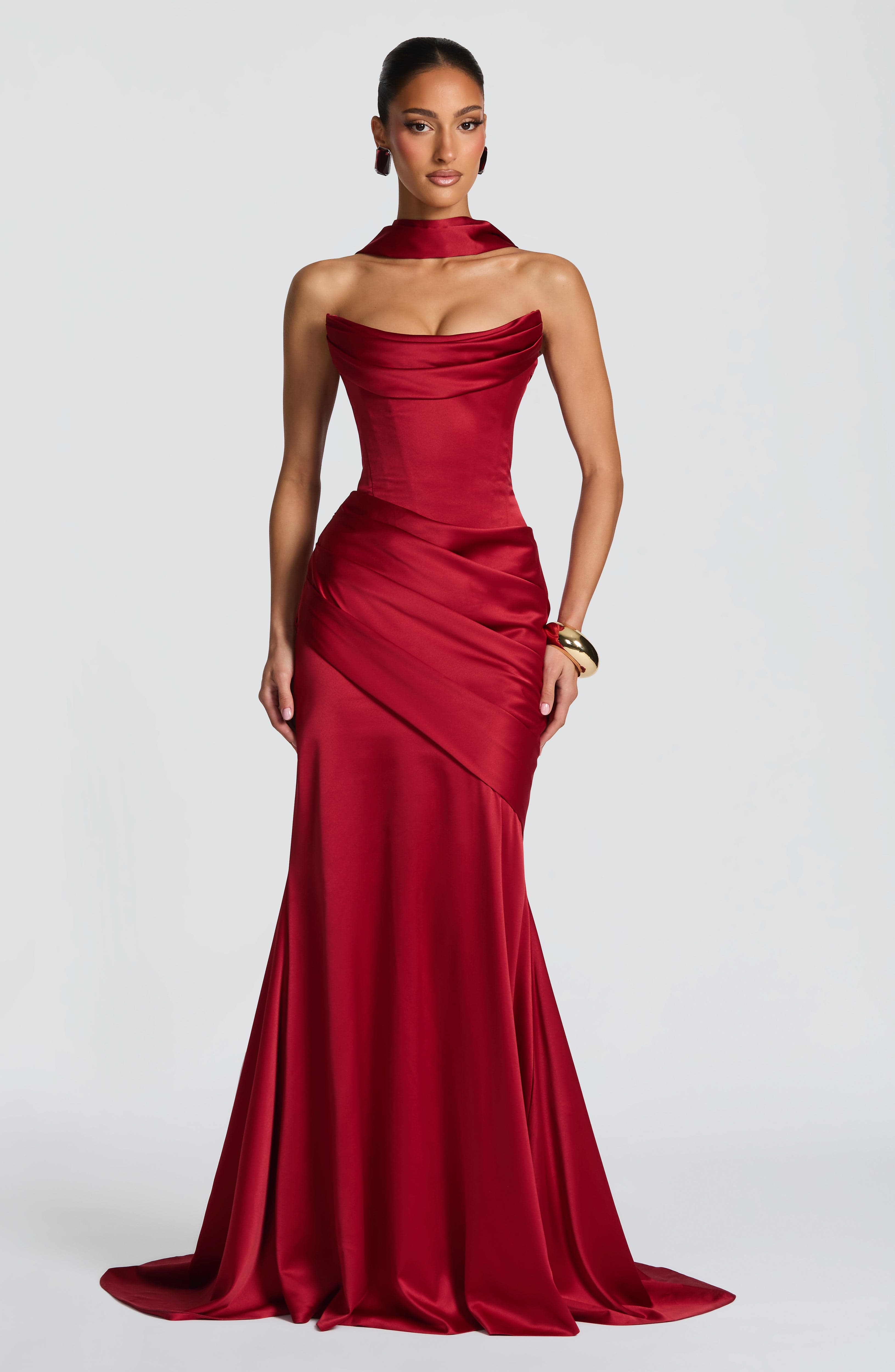 Kensington Maxi Dress - Deep Red – image 5