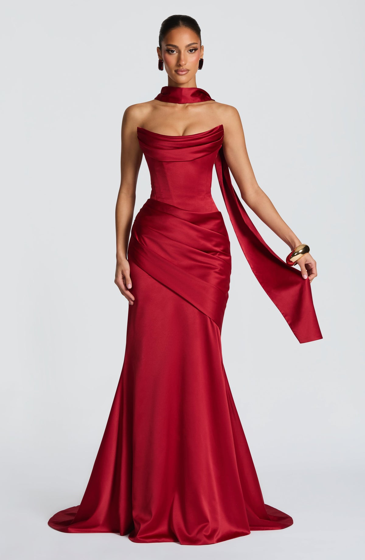 Kensington Maxi Dress - Deep Red – image 1