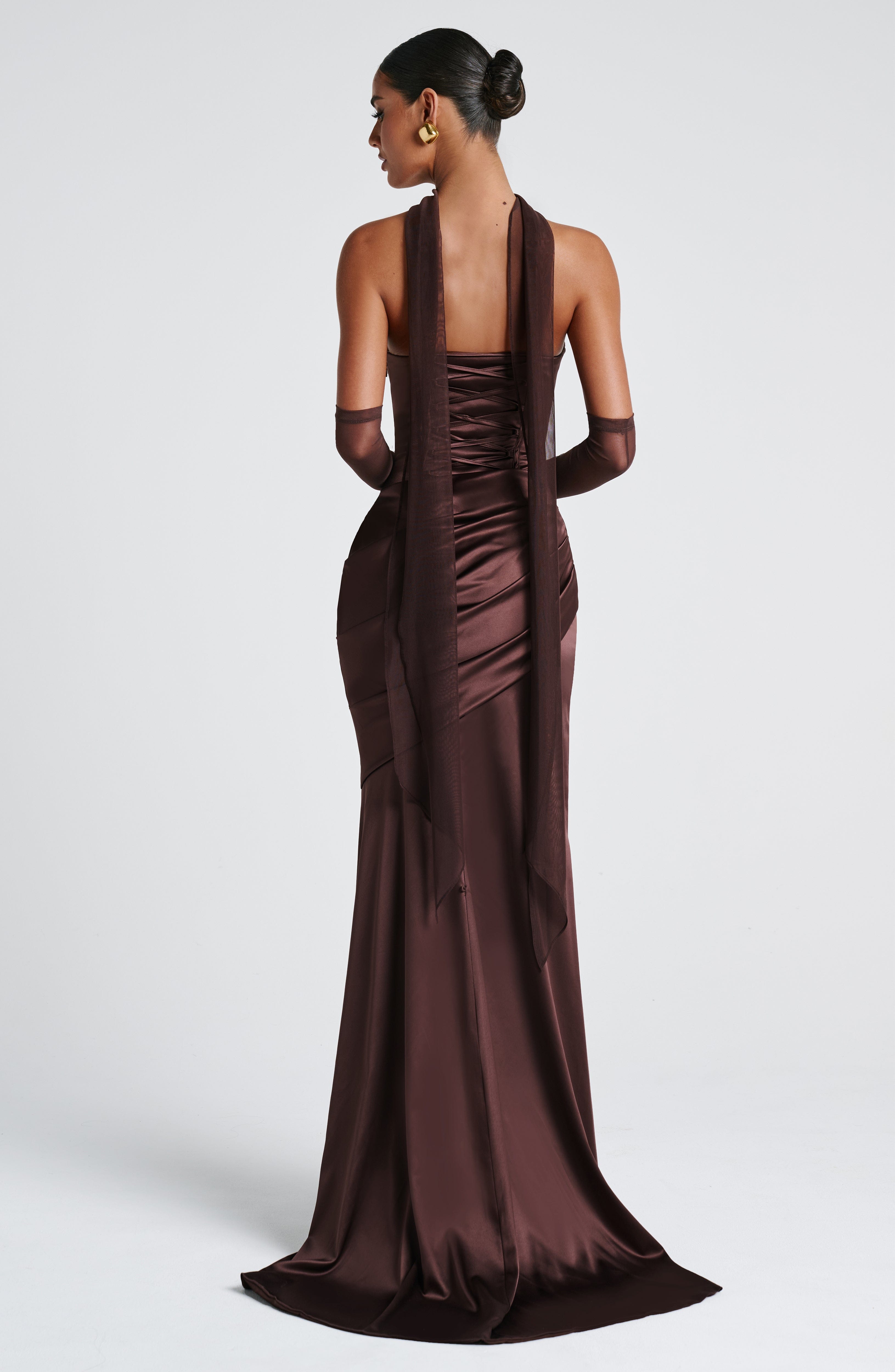 Kensington Maxi Dress - Plum Brown – image 5