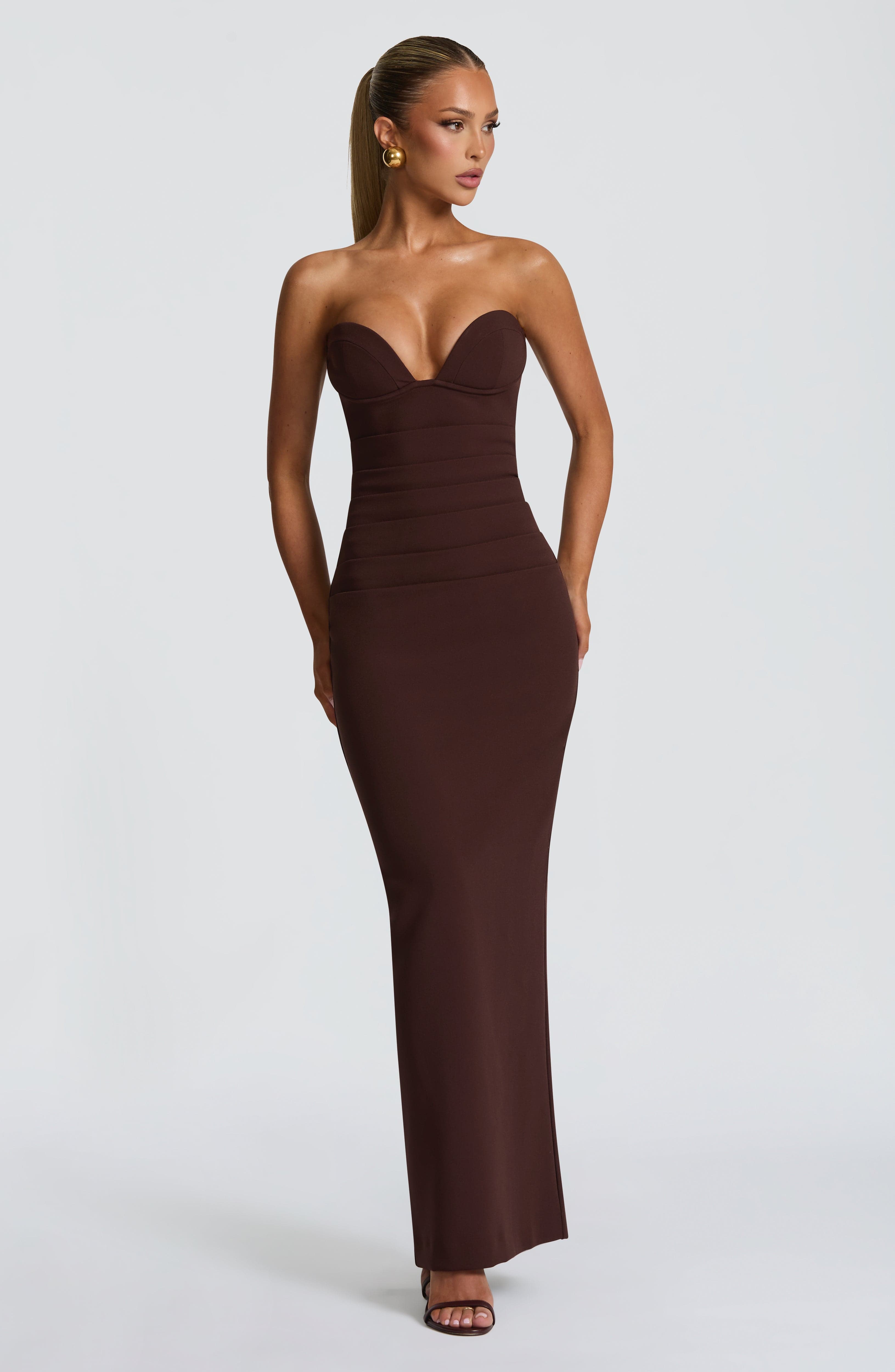 Lindsey Maxi Dress - Plum Brown – image 3