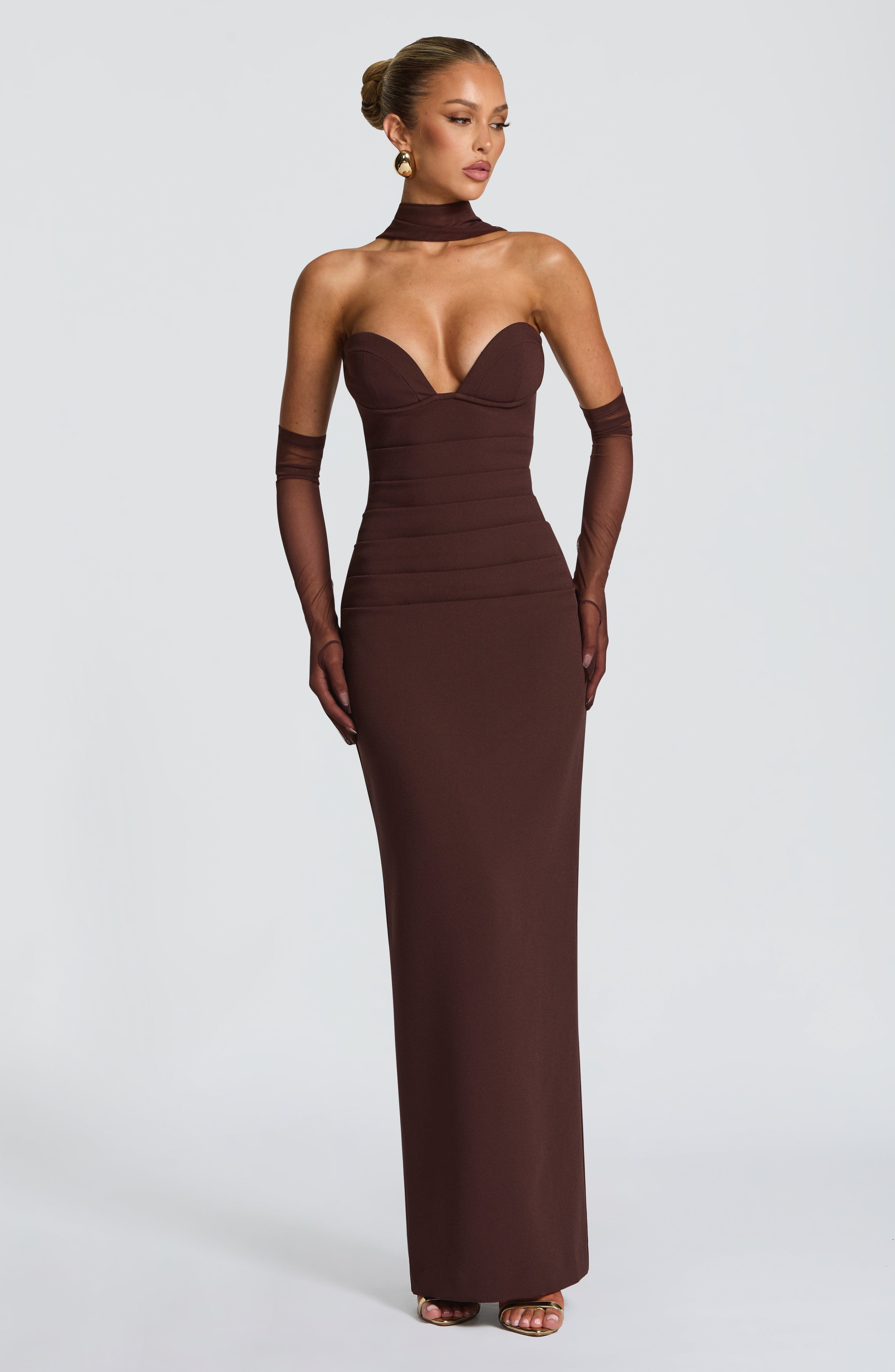 Lindsey Maxi Dress - Plum Brown – image 1