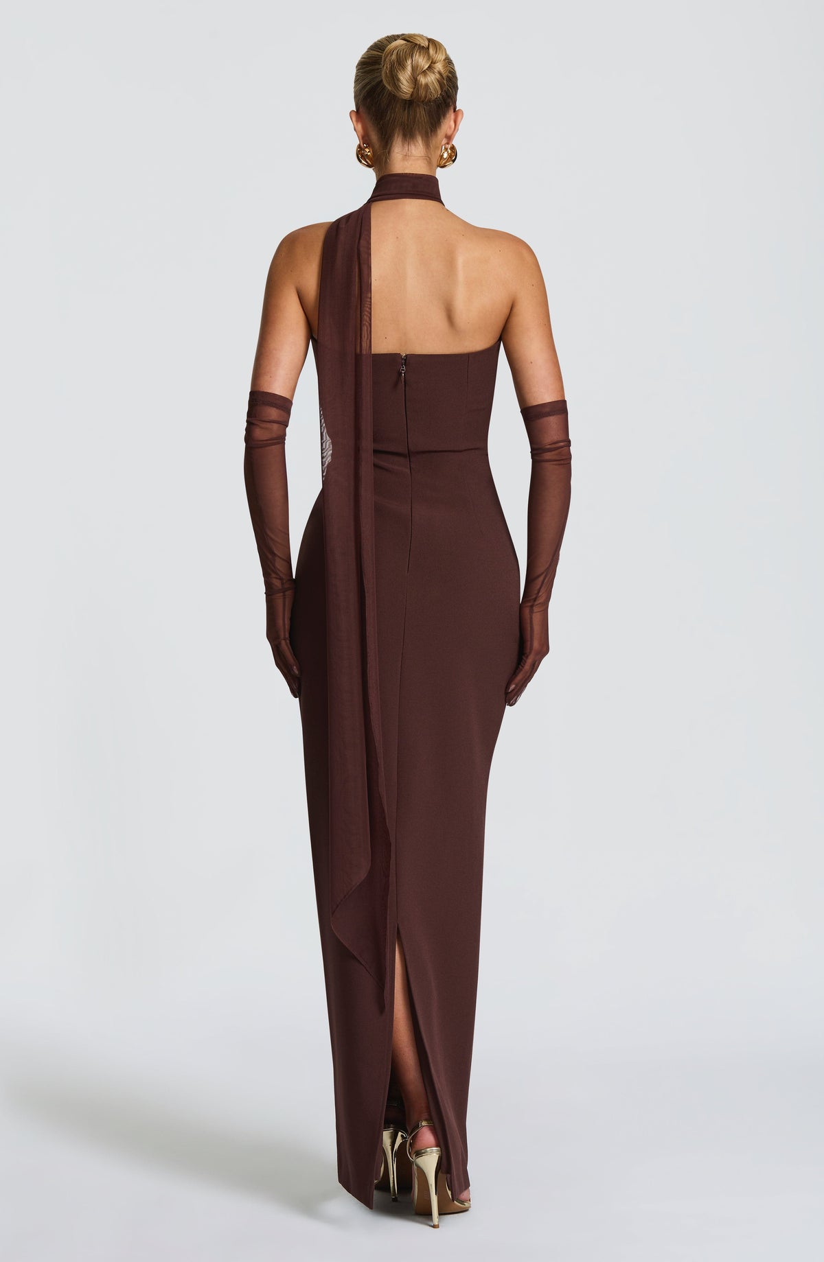Lindsey Maxi Dress - Plum Brown – image 9