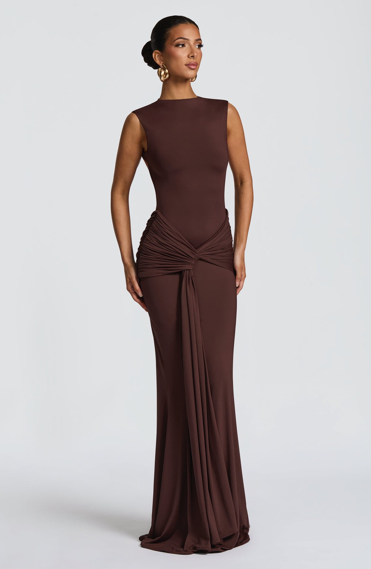 Lorenza Maxi Dress - Plum Brown – image 11