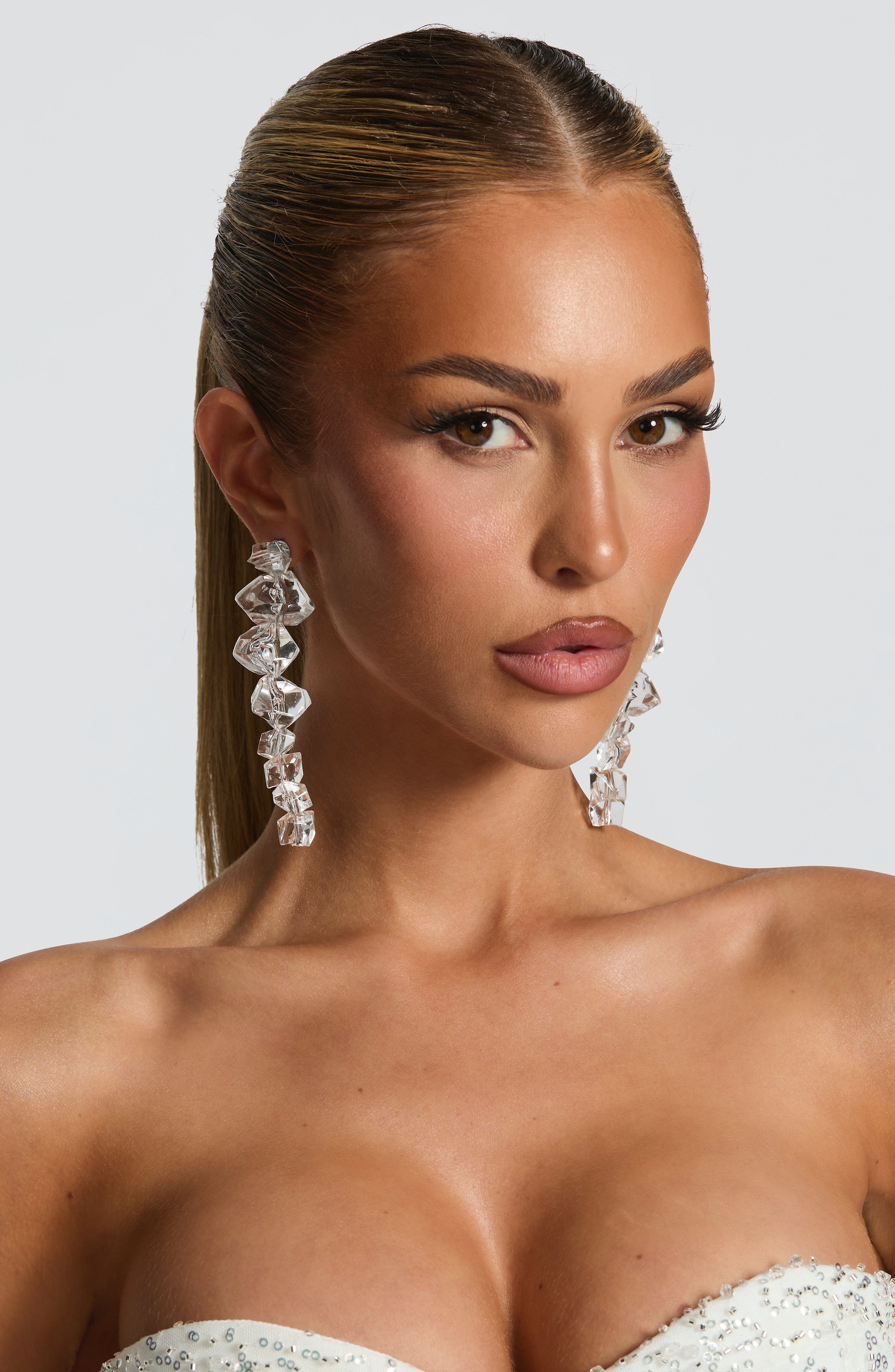Lumina Earrings - Clear – image 1