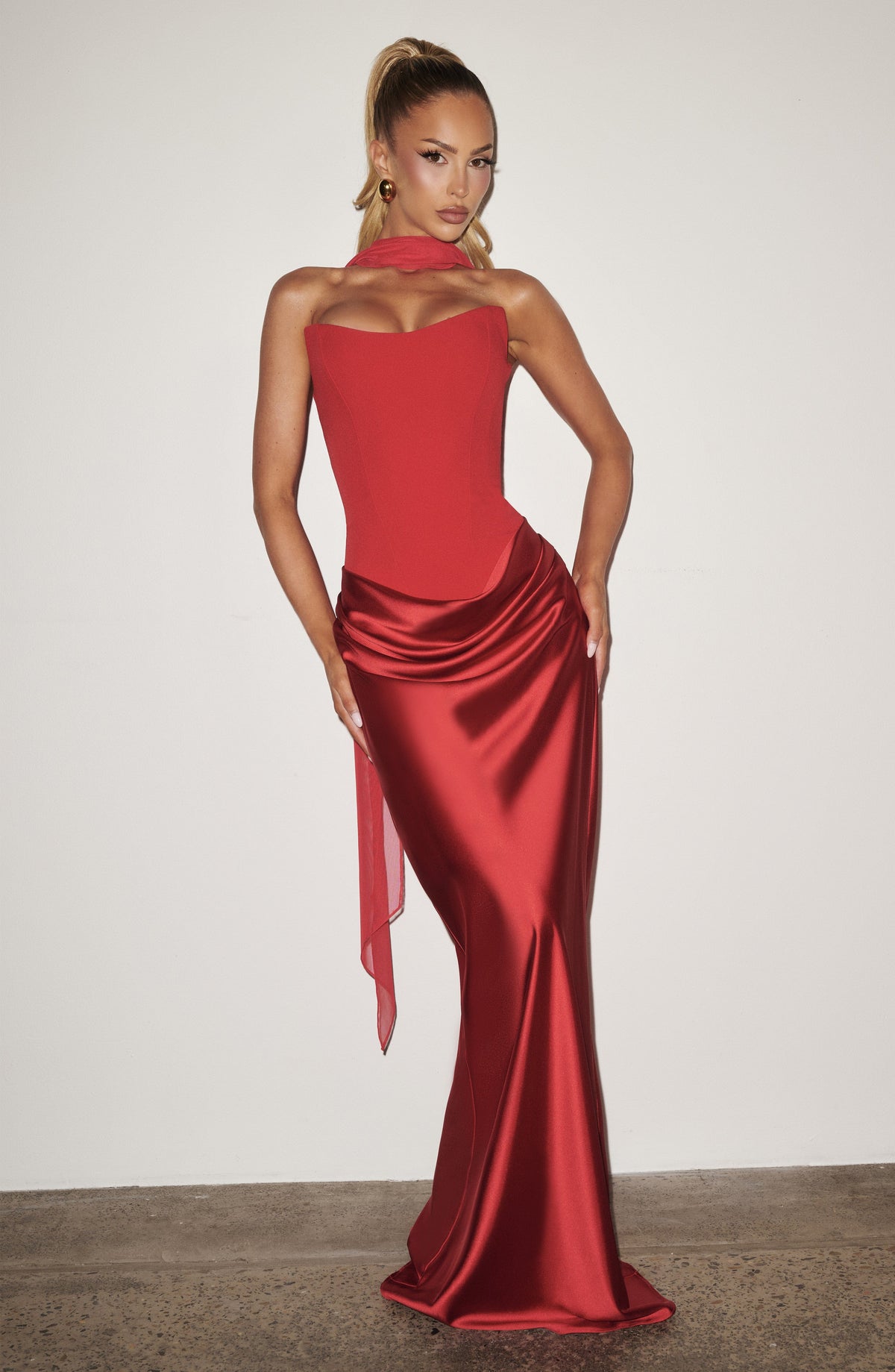 Maggie Maxi Dress - Red – image 4
