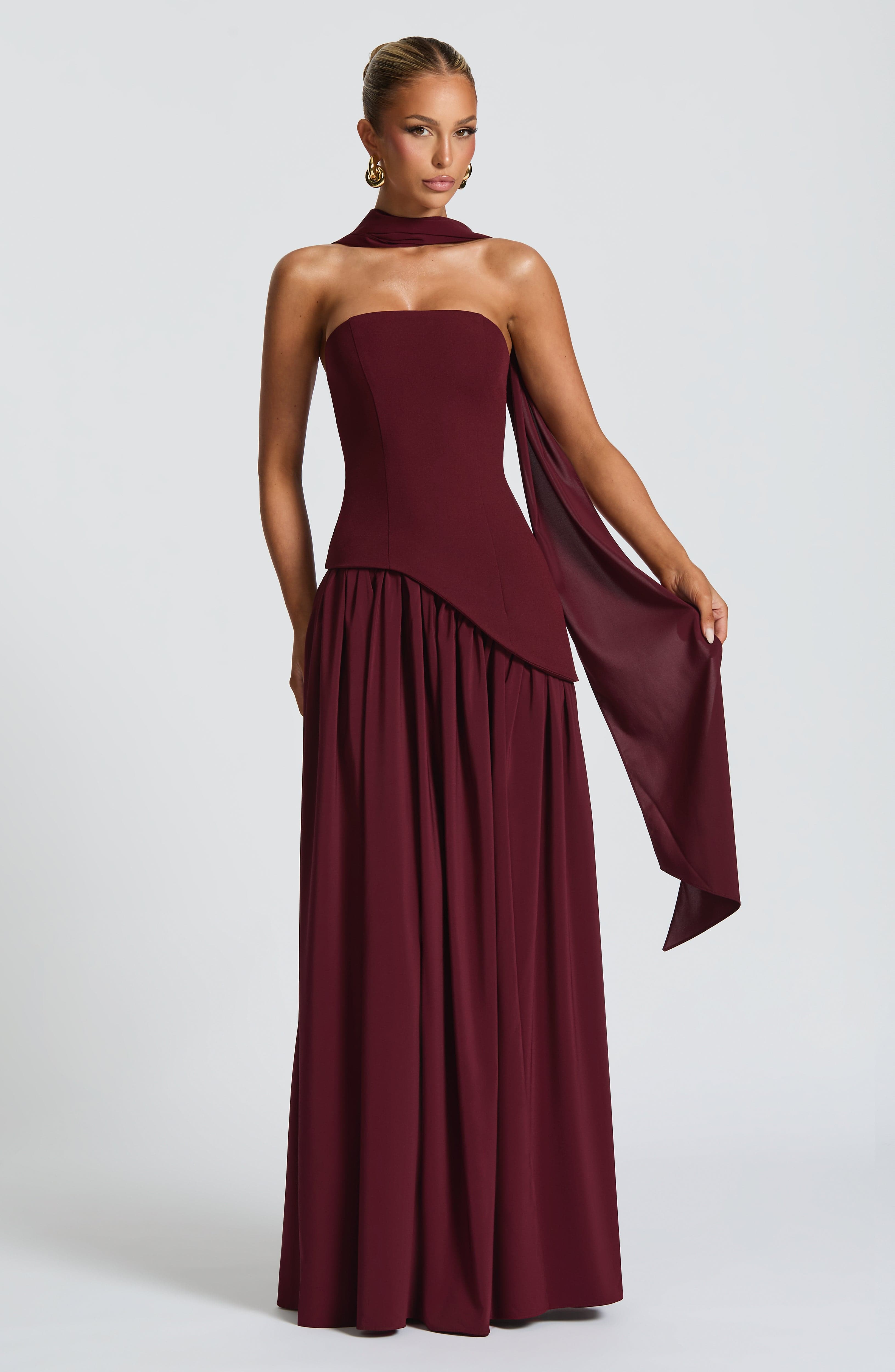 Maliyah Maxi Dress - Cherry Lacquer – image 4