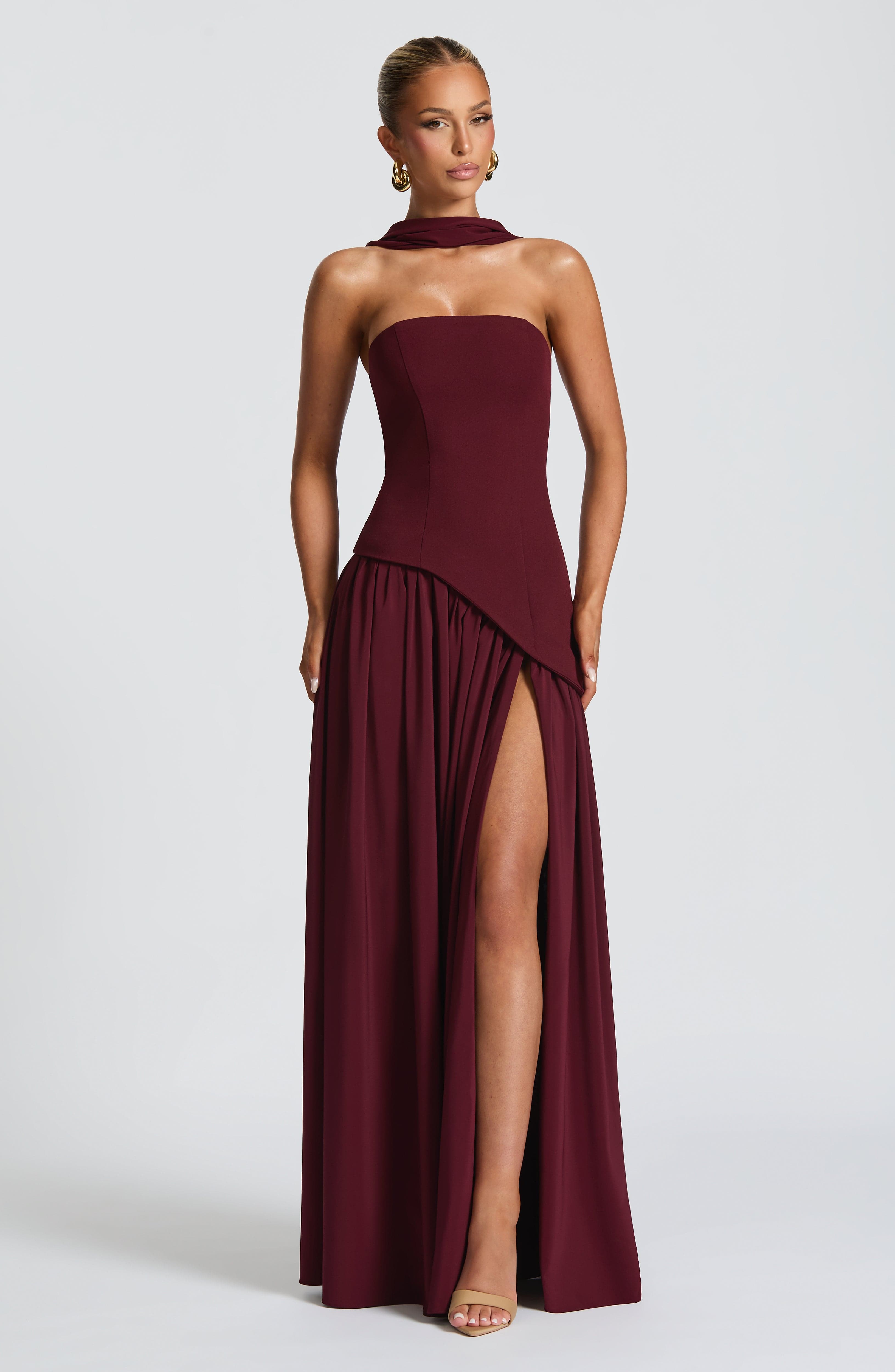 Maliyah Maxi Dress - Cherry Lacquer – image 5