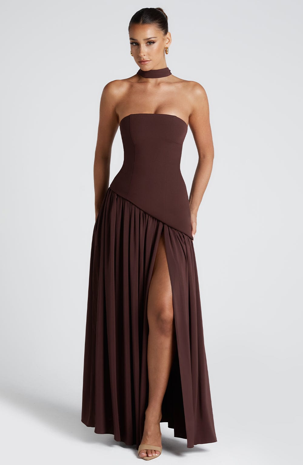 Maliyah Maxi Dress - Plum Brown – image 9