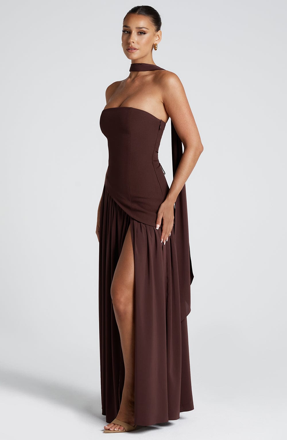 Maliyah Maxi Dress - Plum Brown – image 10