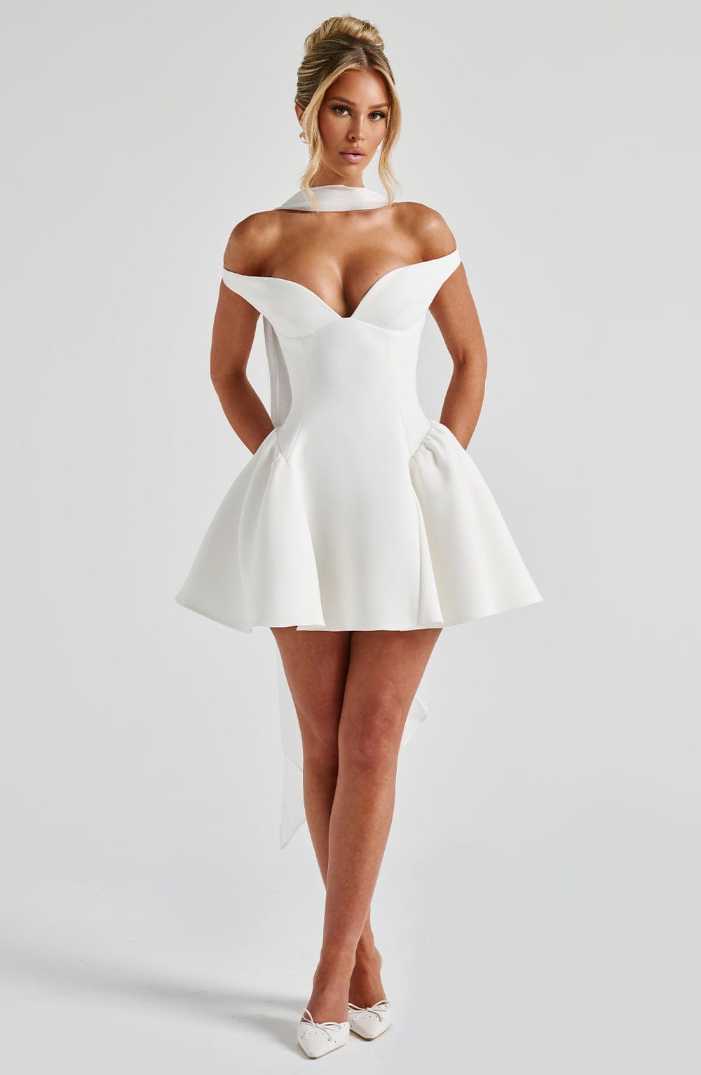 Marla Mini Dress - Ivory – image 10