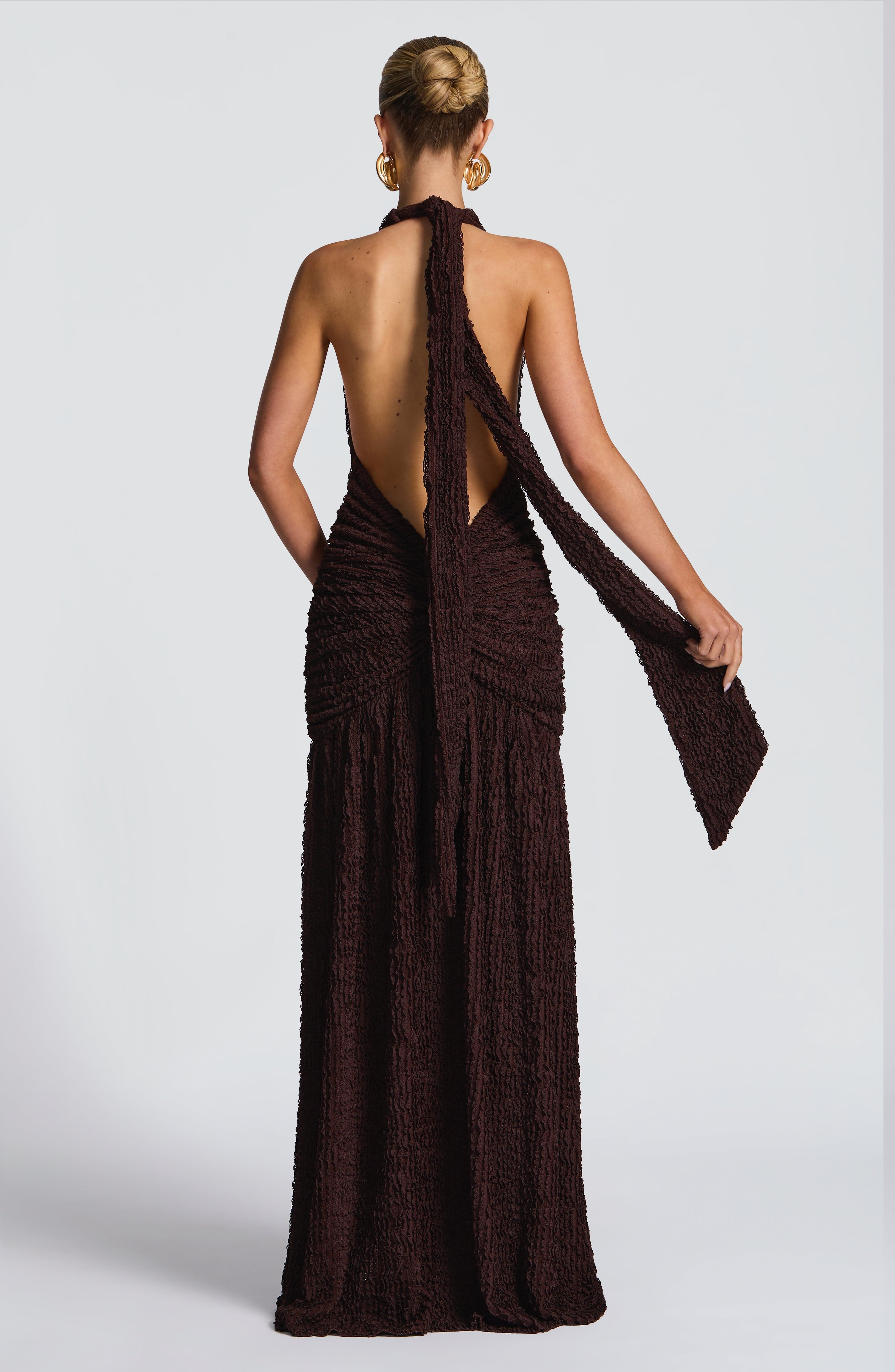 Minerva Maxi Dress - Plum Brown – image 2