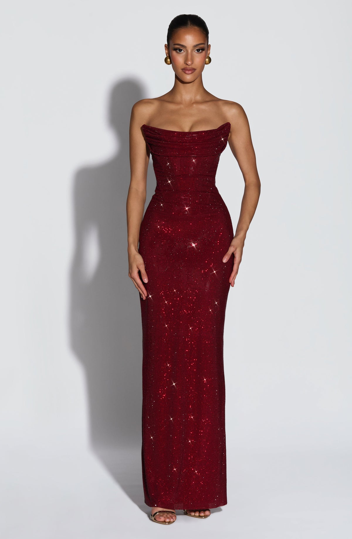 Mirabella Maxi Dress - Burgundy – image 1