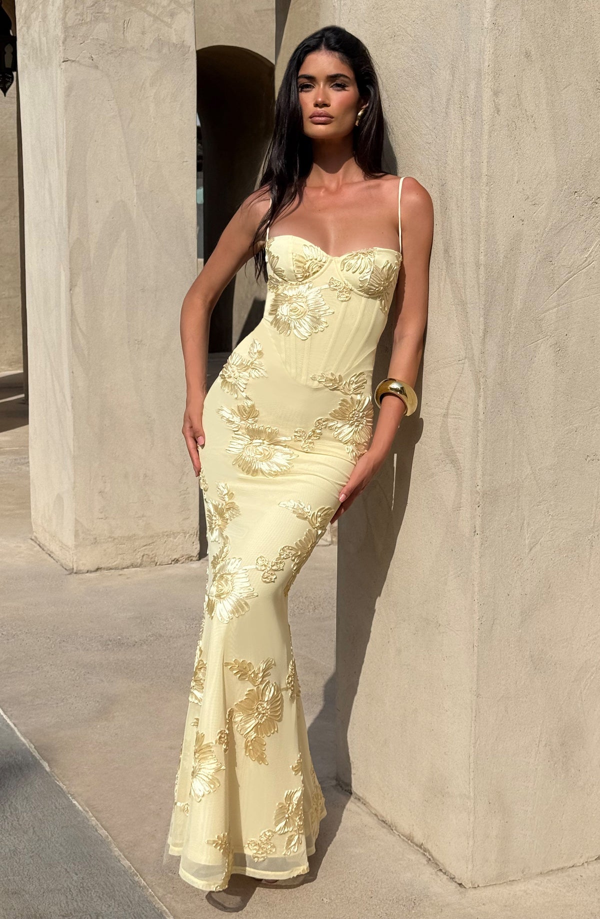 Nefertiti Maxi Dress - Lemon – image 6