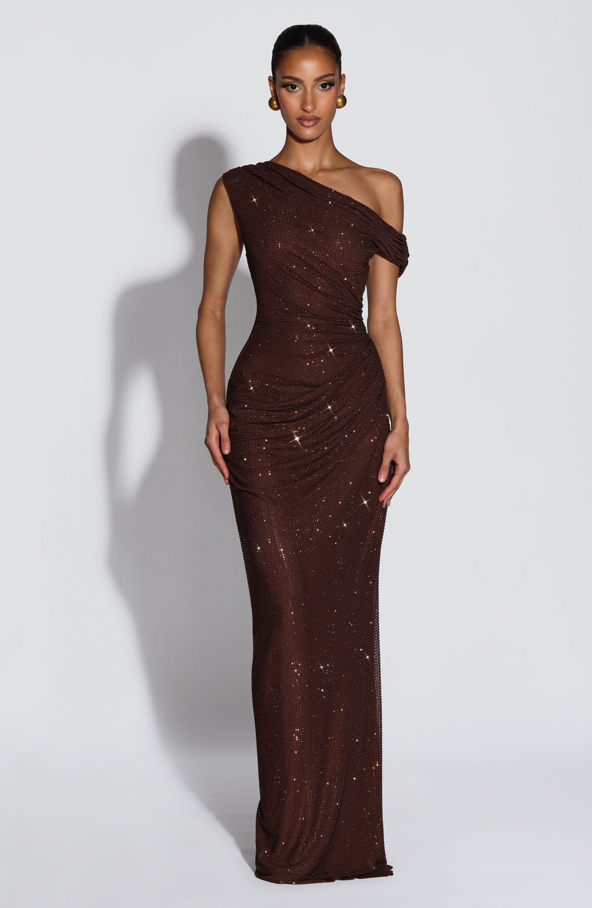 Ottilie Maxi Dress - Plum Brown – image 1