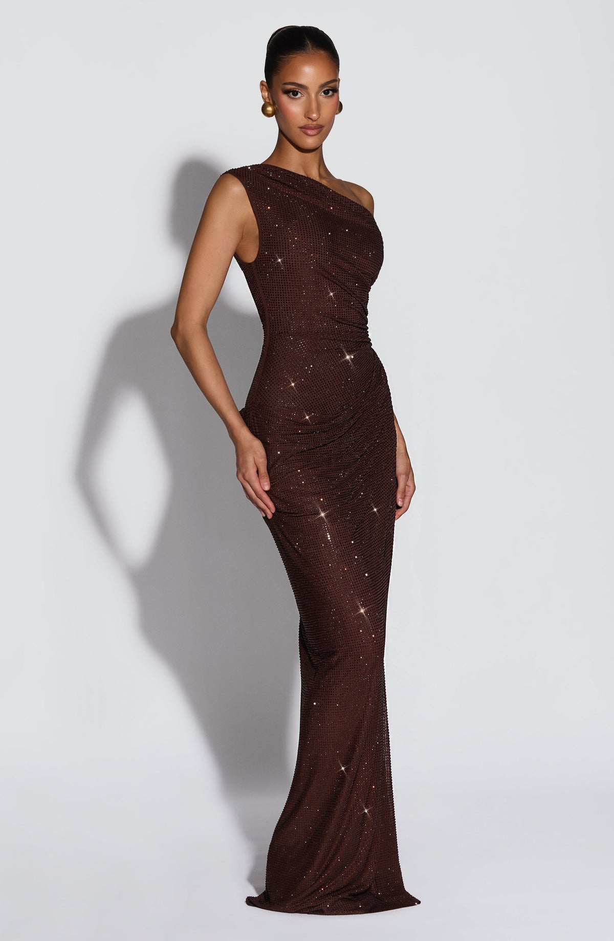 Ottilie Maxi Dress - Plum Brown – image 4