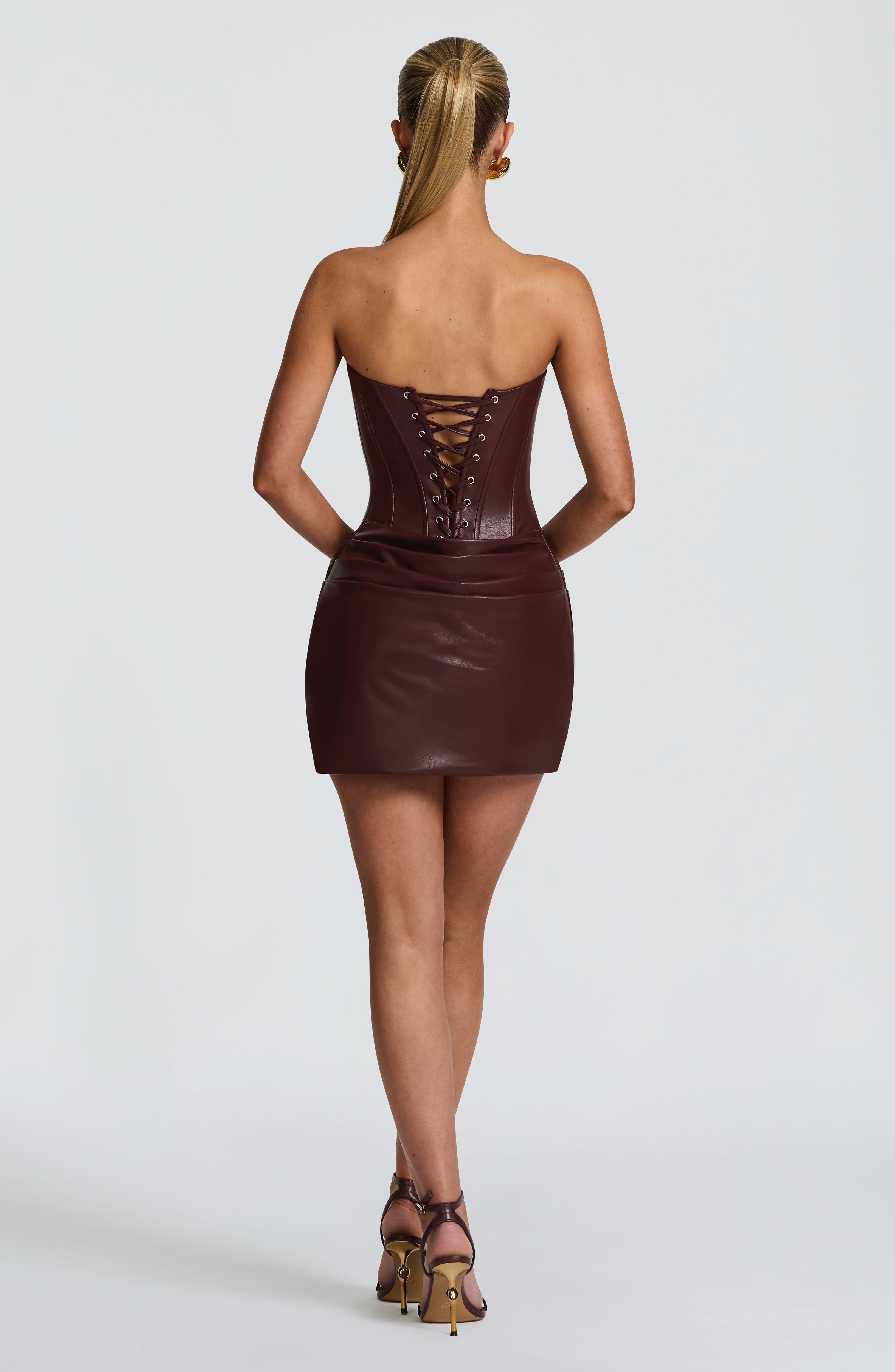 Palmer Mini Dress - Burgundy – image 2