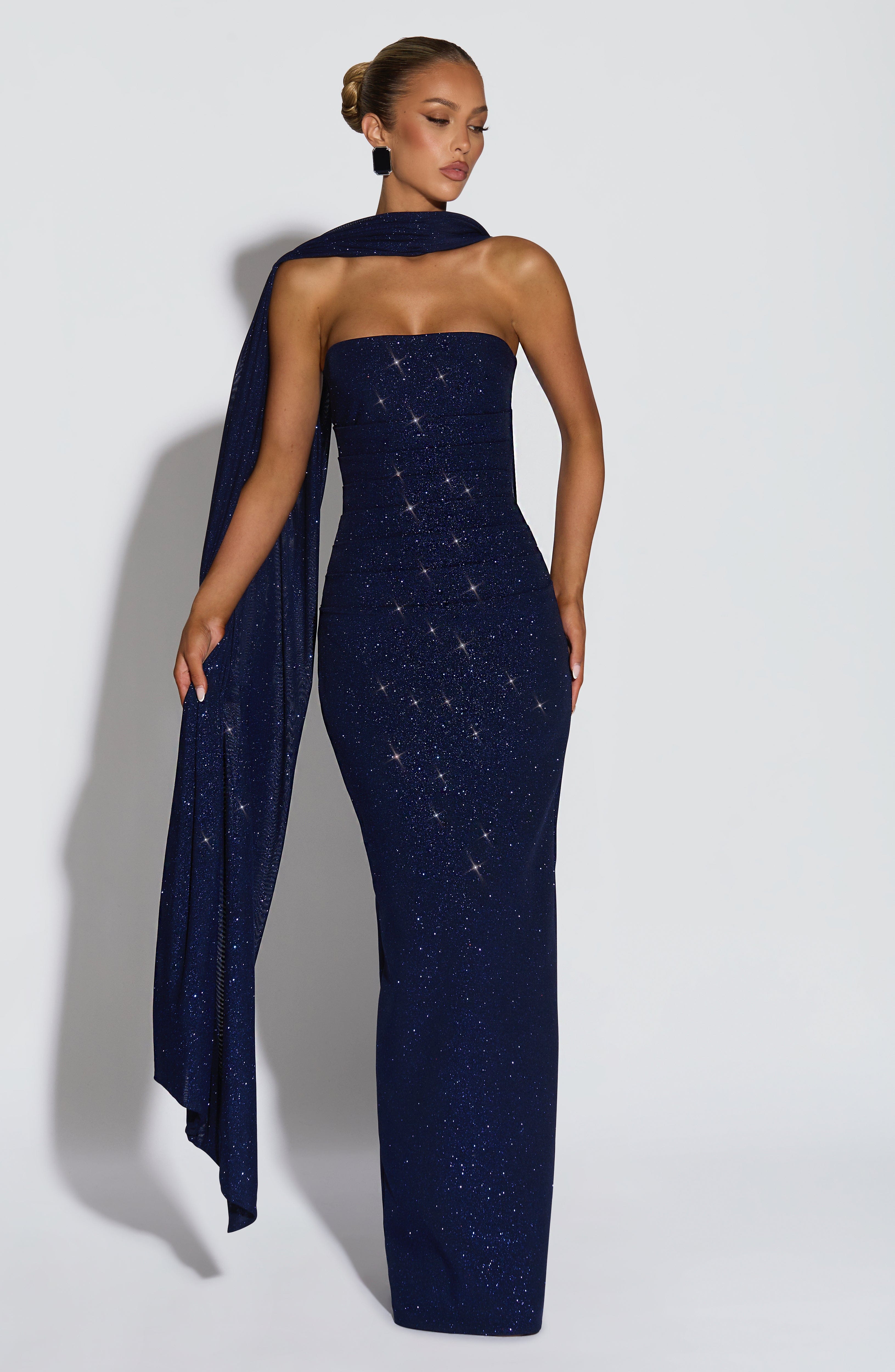 Pandra Maxi Dress - Navy Sparkle – image 1