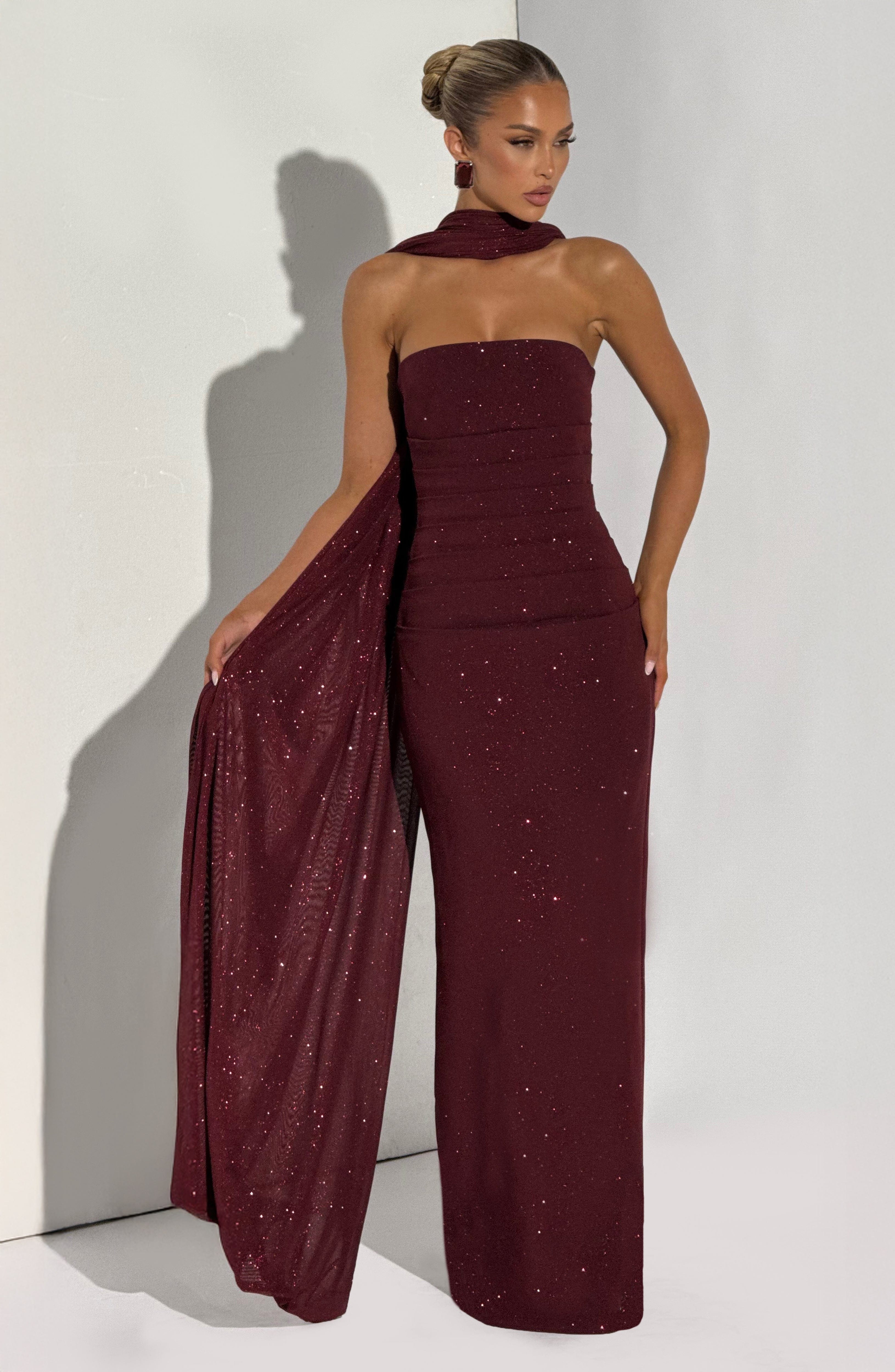 Pandra Maxi Dress - Wine Sparkle – image 14