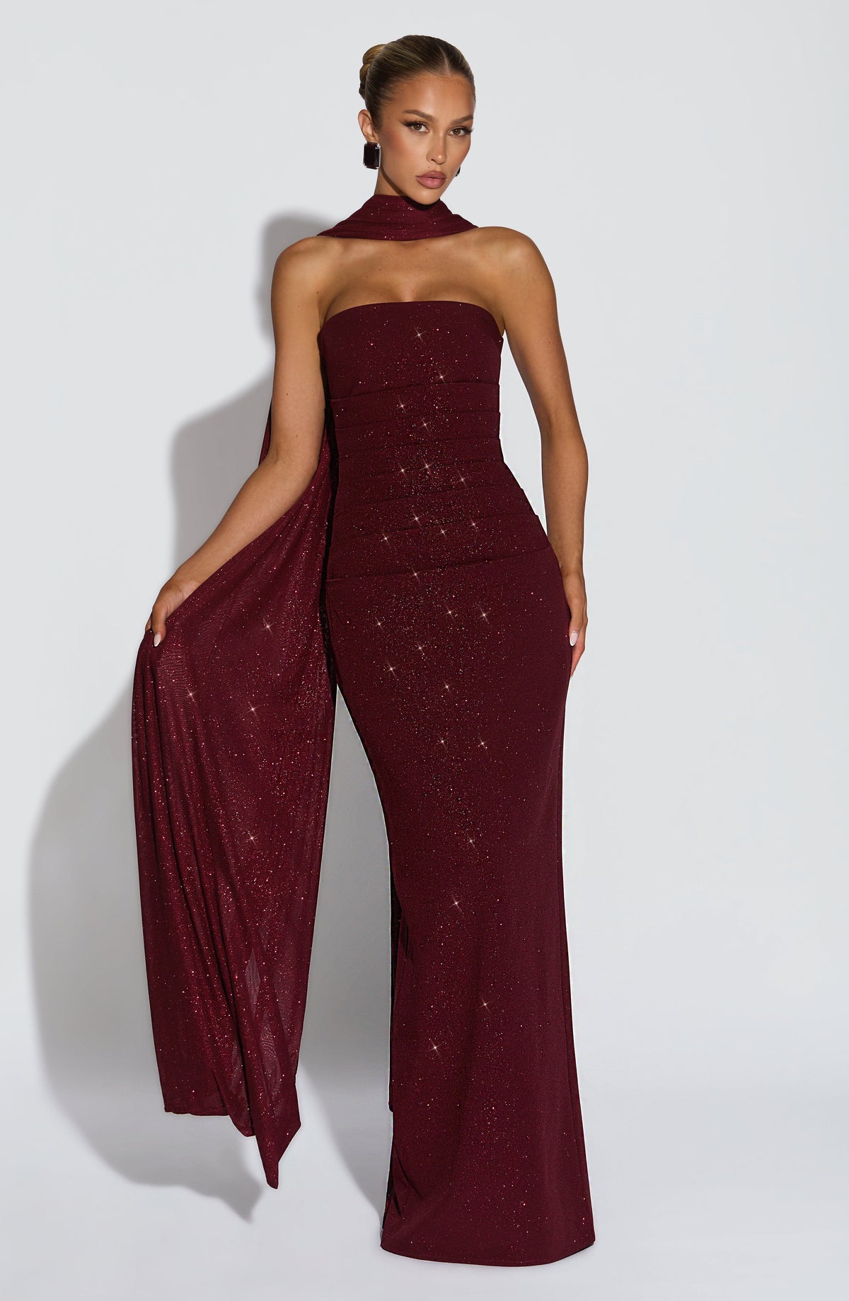 Pandra Maxi Dress - Wine Sparkle – image 10