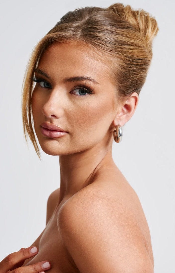 Petra Hoop Earrings – Silver – image 1