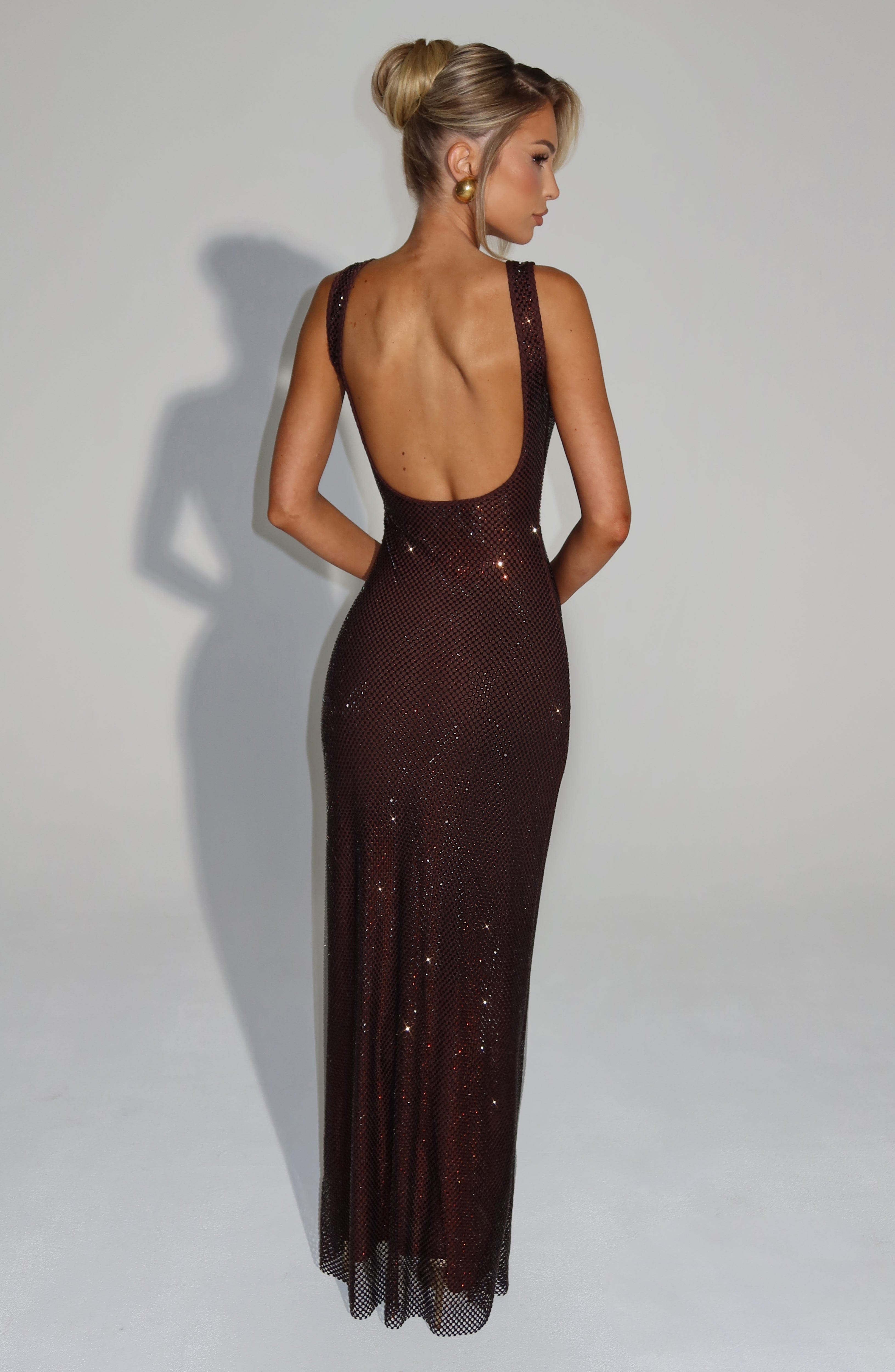 Petra Maxi Dress - Plum Brown – image 2