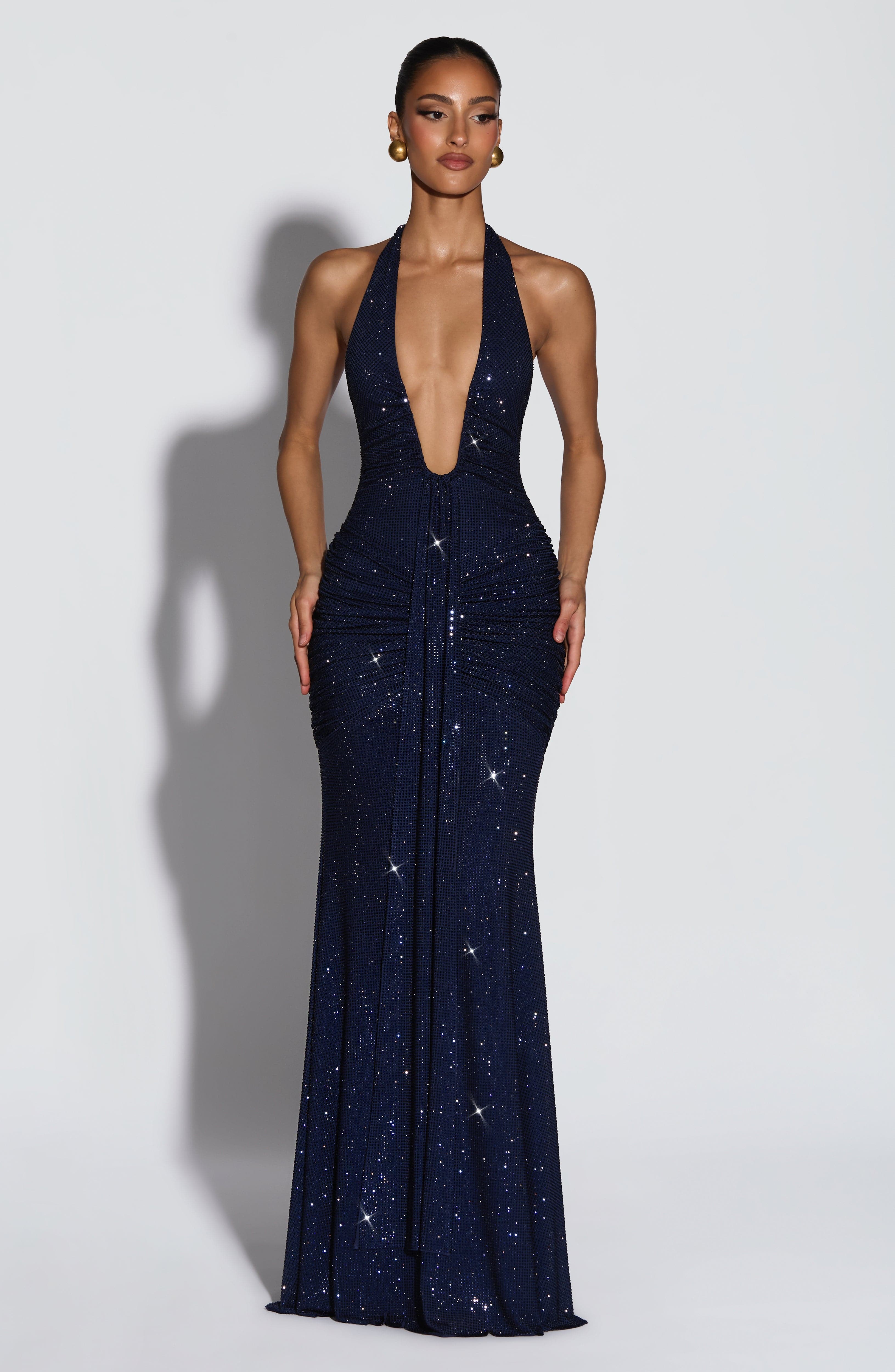 Rosetta Maxi Dress - Navy Sparkle – image 1