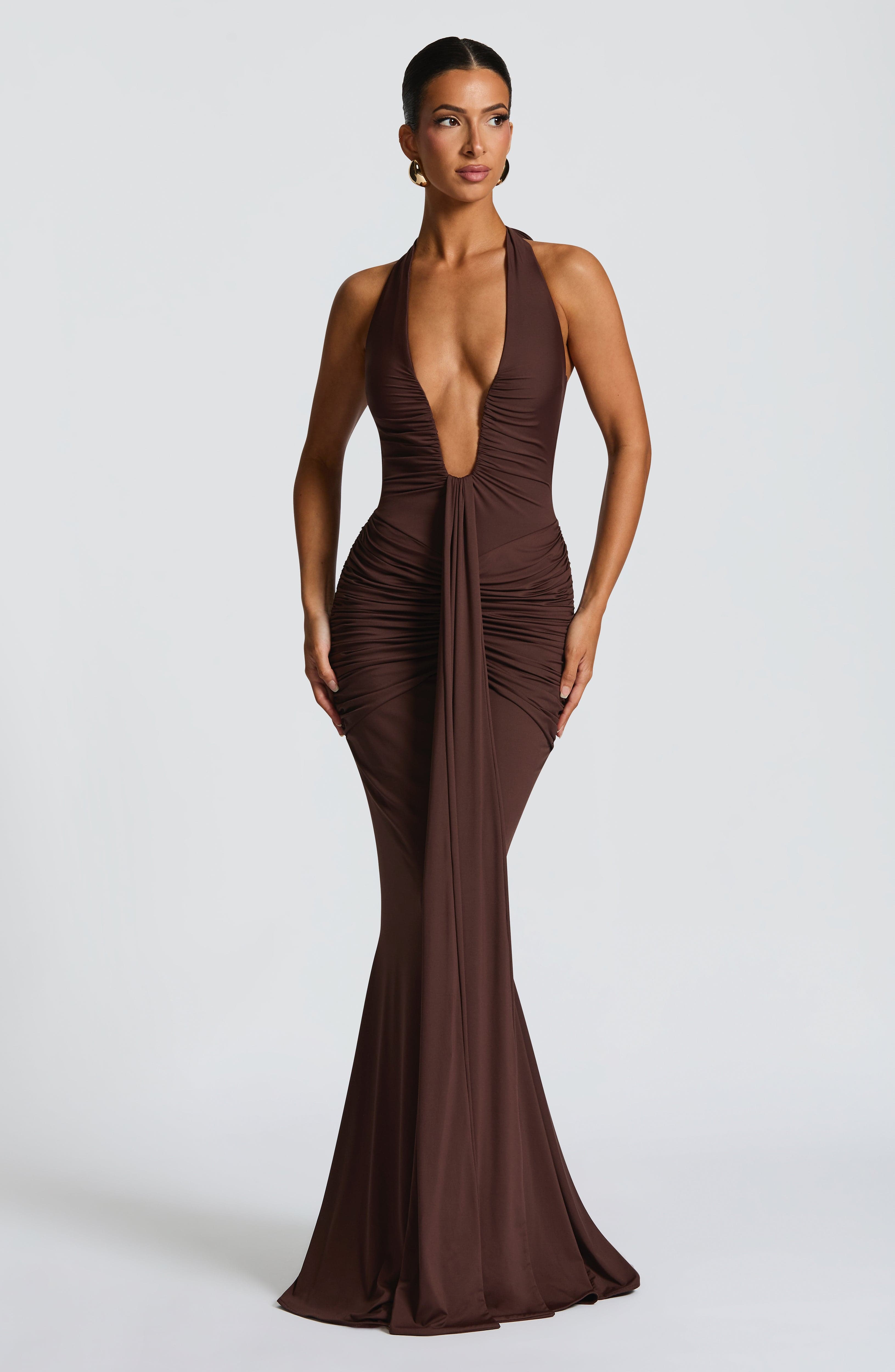 Rosetta Maxi Dress - Plum Brown – image 1