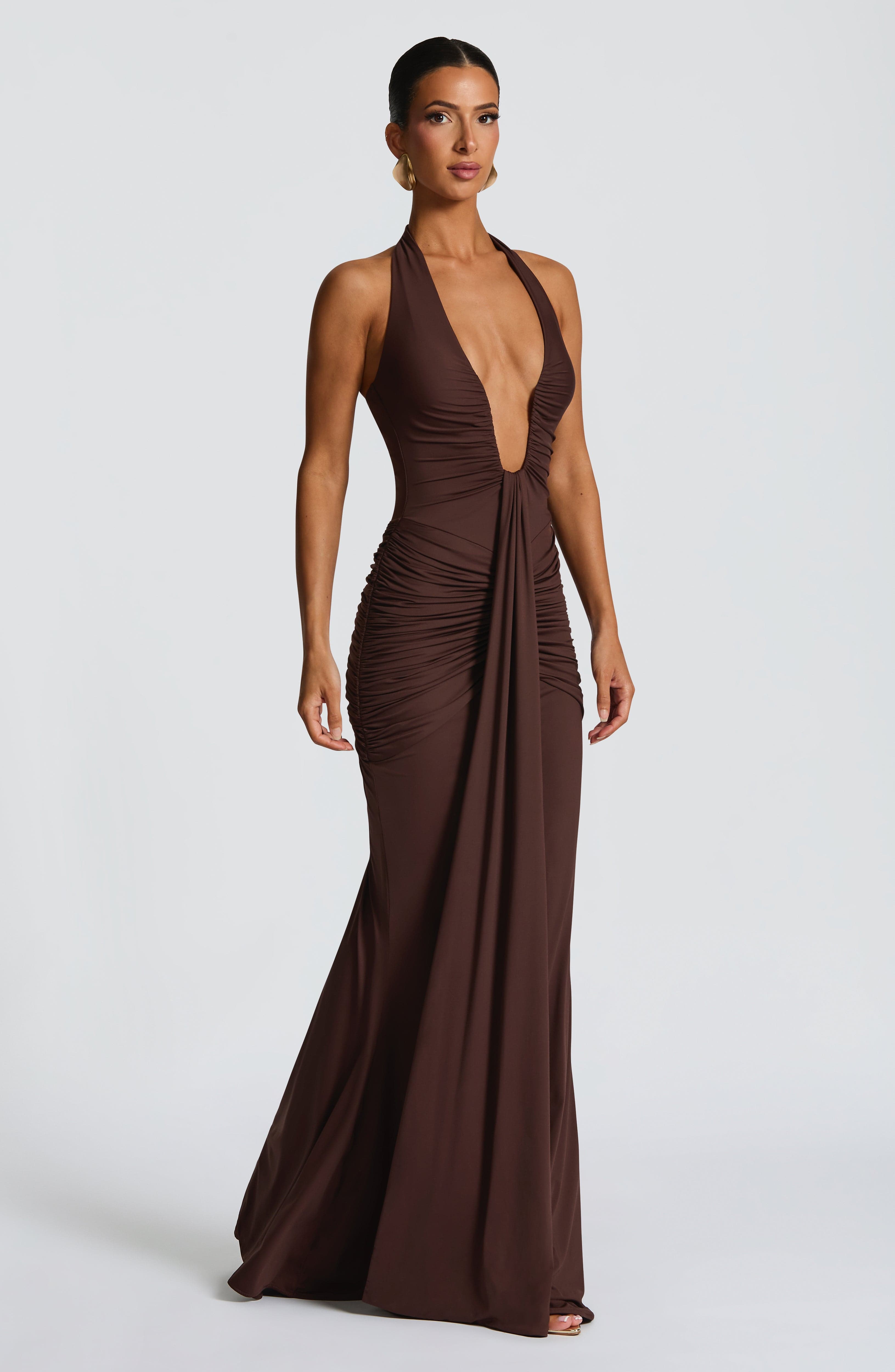 Rosetta Maxi Dress - Plum Brown – image 10