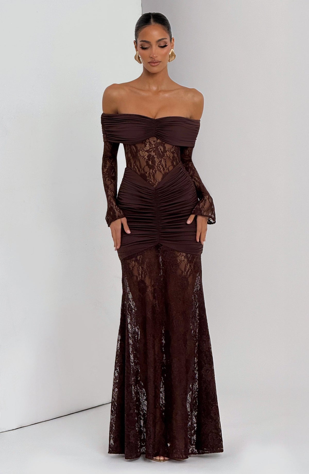Sauline Maxi Dress - Plum Brown – image 6