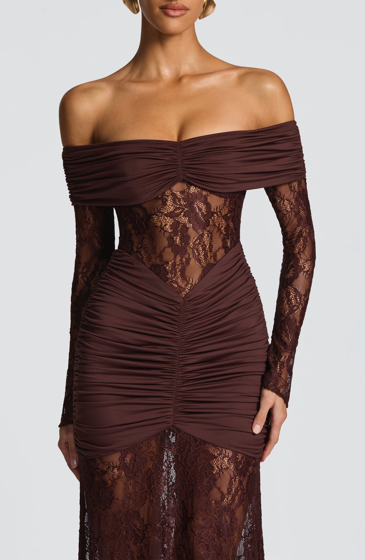 Sauline Maxi Dress - Plum Brown – image 4