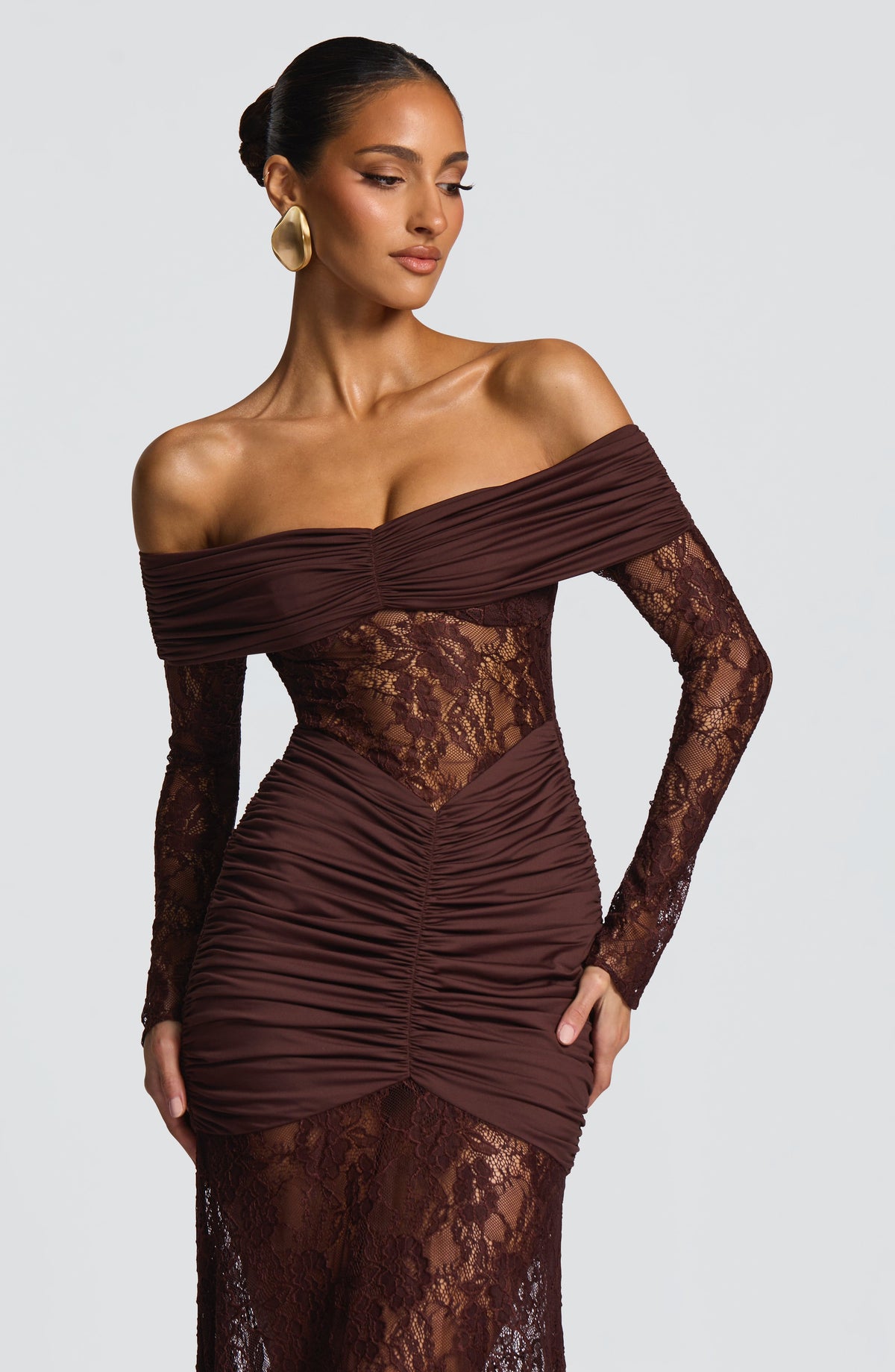 Sauline Maxi Dress - Plum Brown – image 5