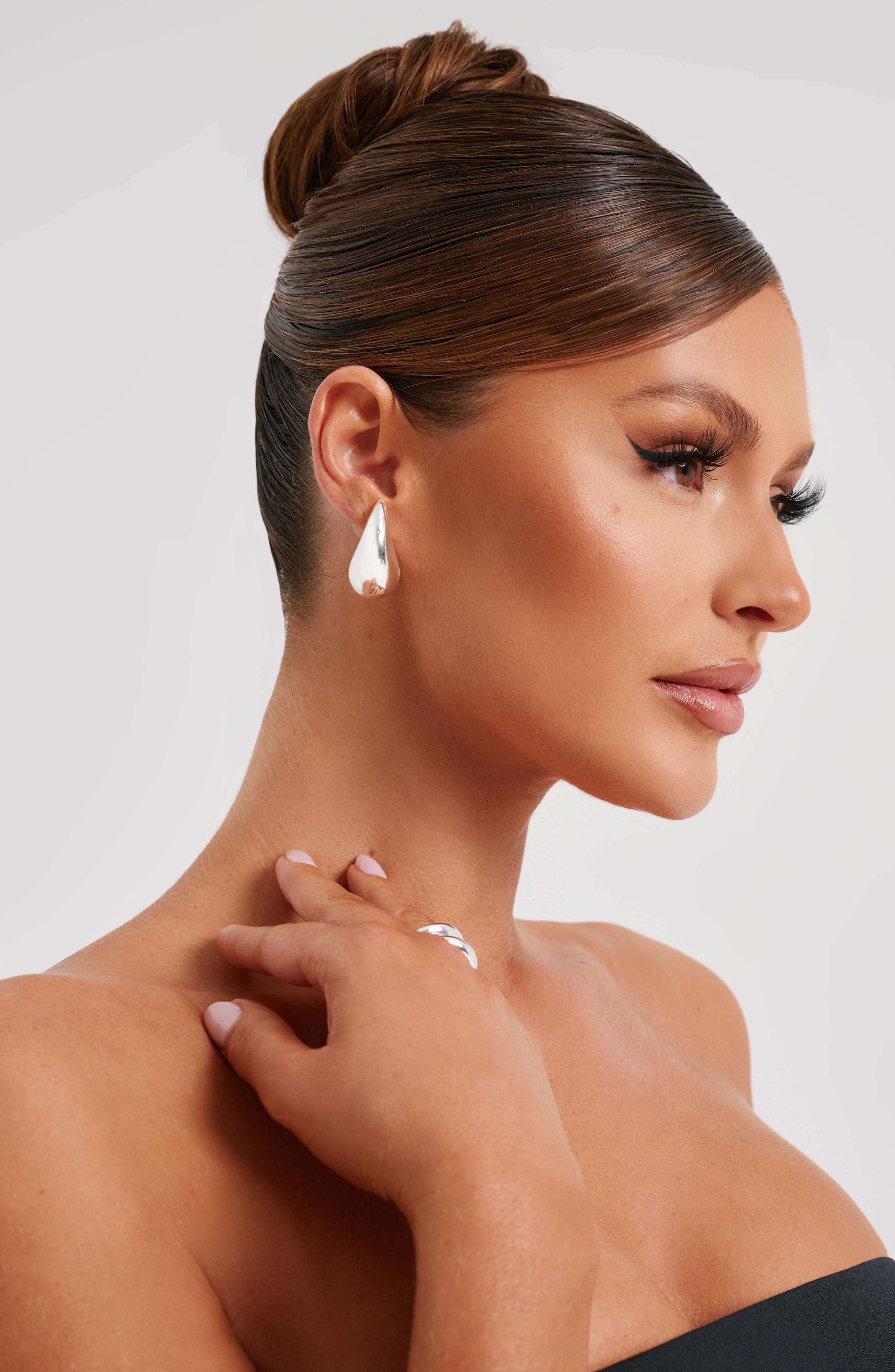 Fayth Small Earrings – Silver – image 2