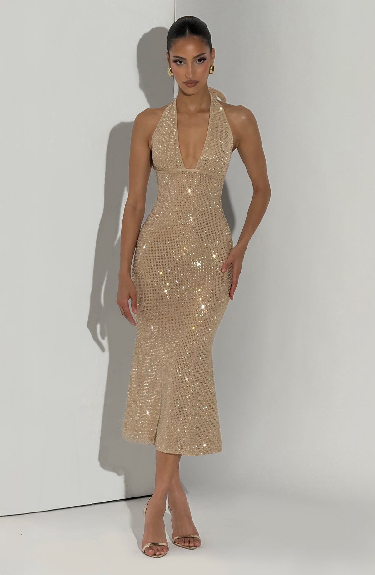 Sonora Midi Dress - Gold – image 5