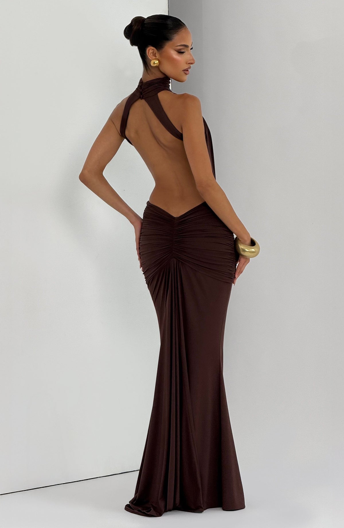 Thekla Maxi Dress - Plum Brown – image 13